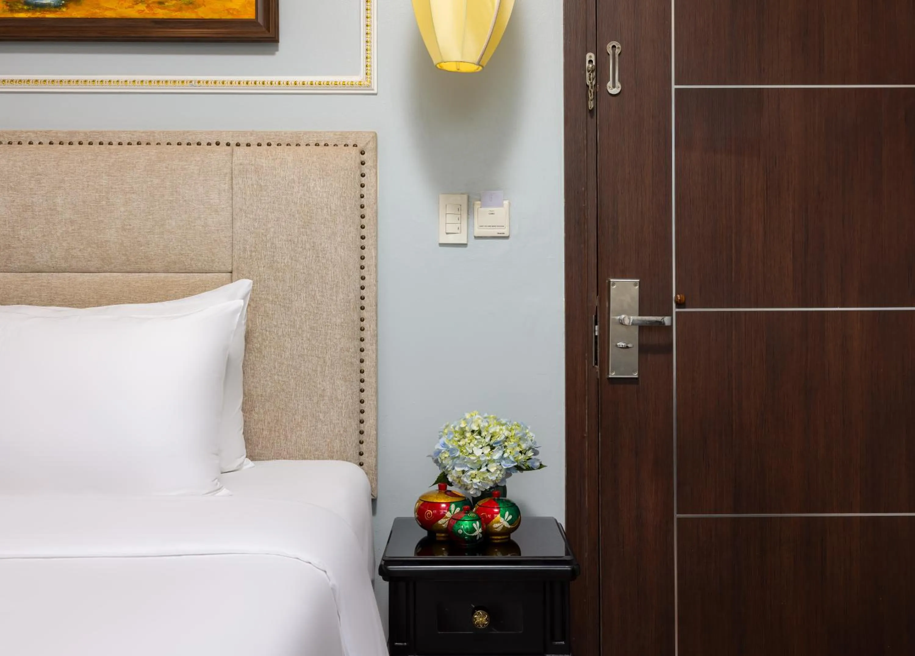 Decorative detail, Bed in Golden Amour Hotel