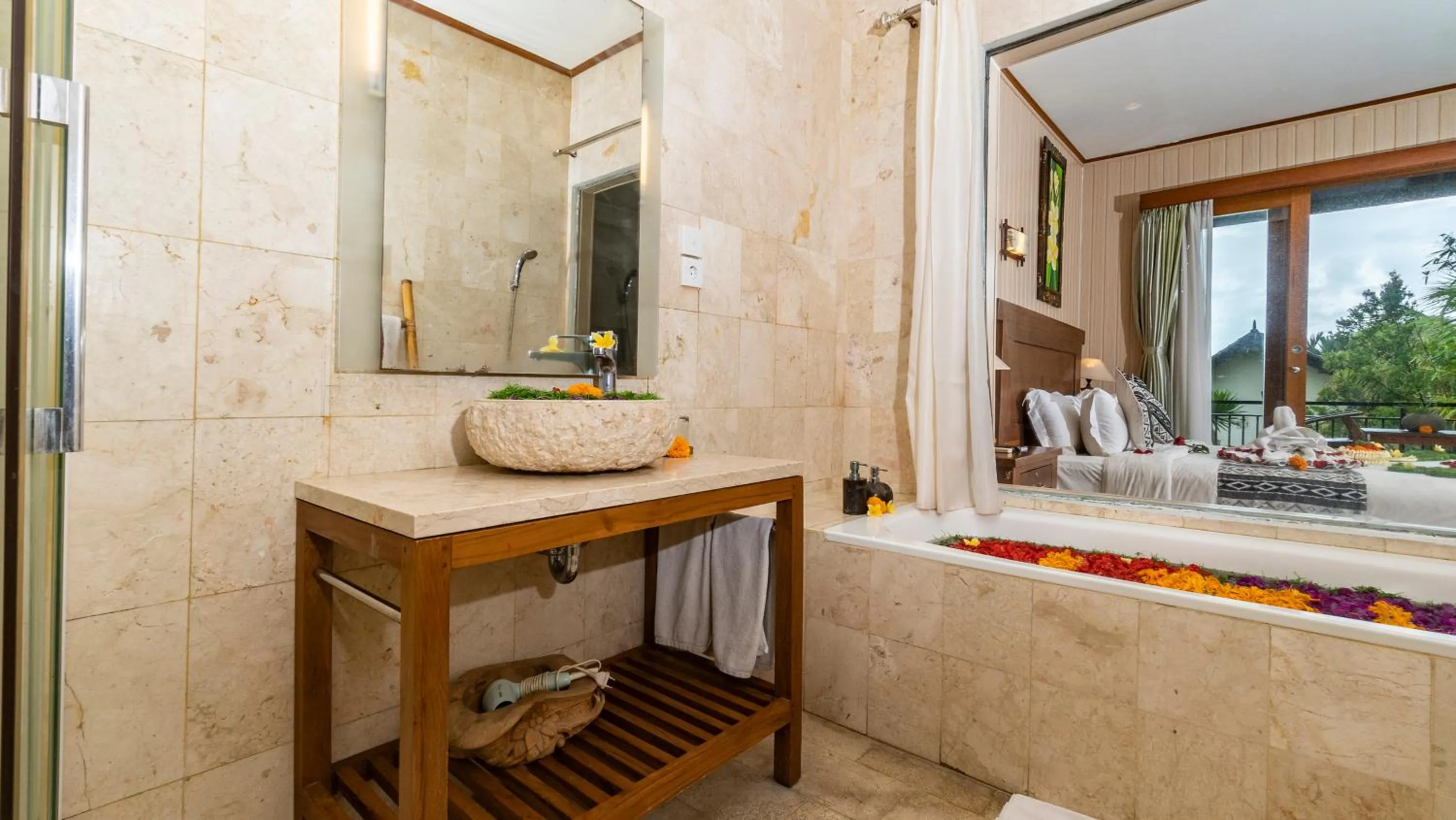 Bathroom in Gita Maha Ubud Hotel by Mahaputra-CHSE Certified