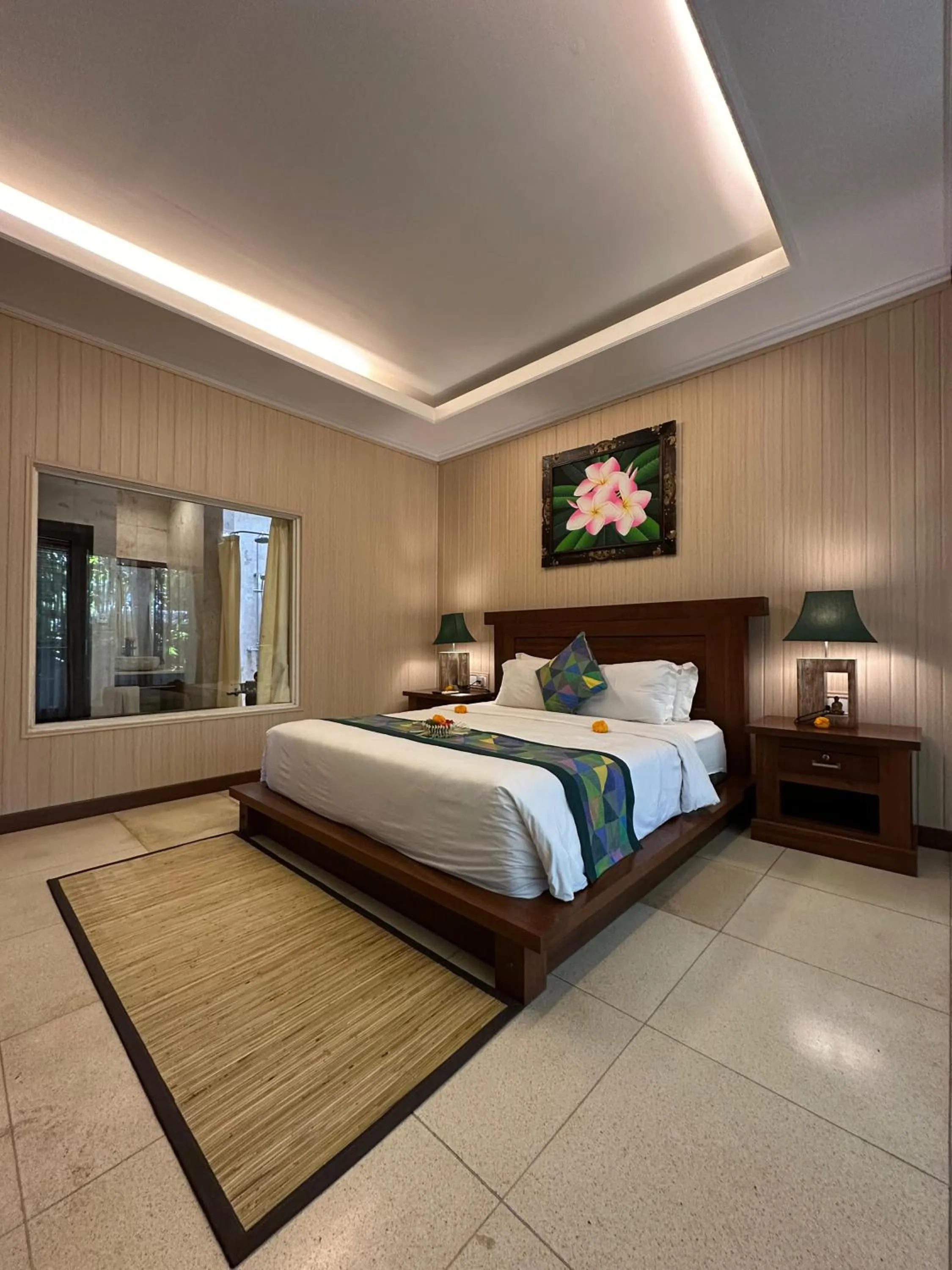 Bed in Gita Maha Ubud Hotel by Mahaputra-CHSE Certified