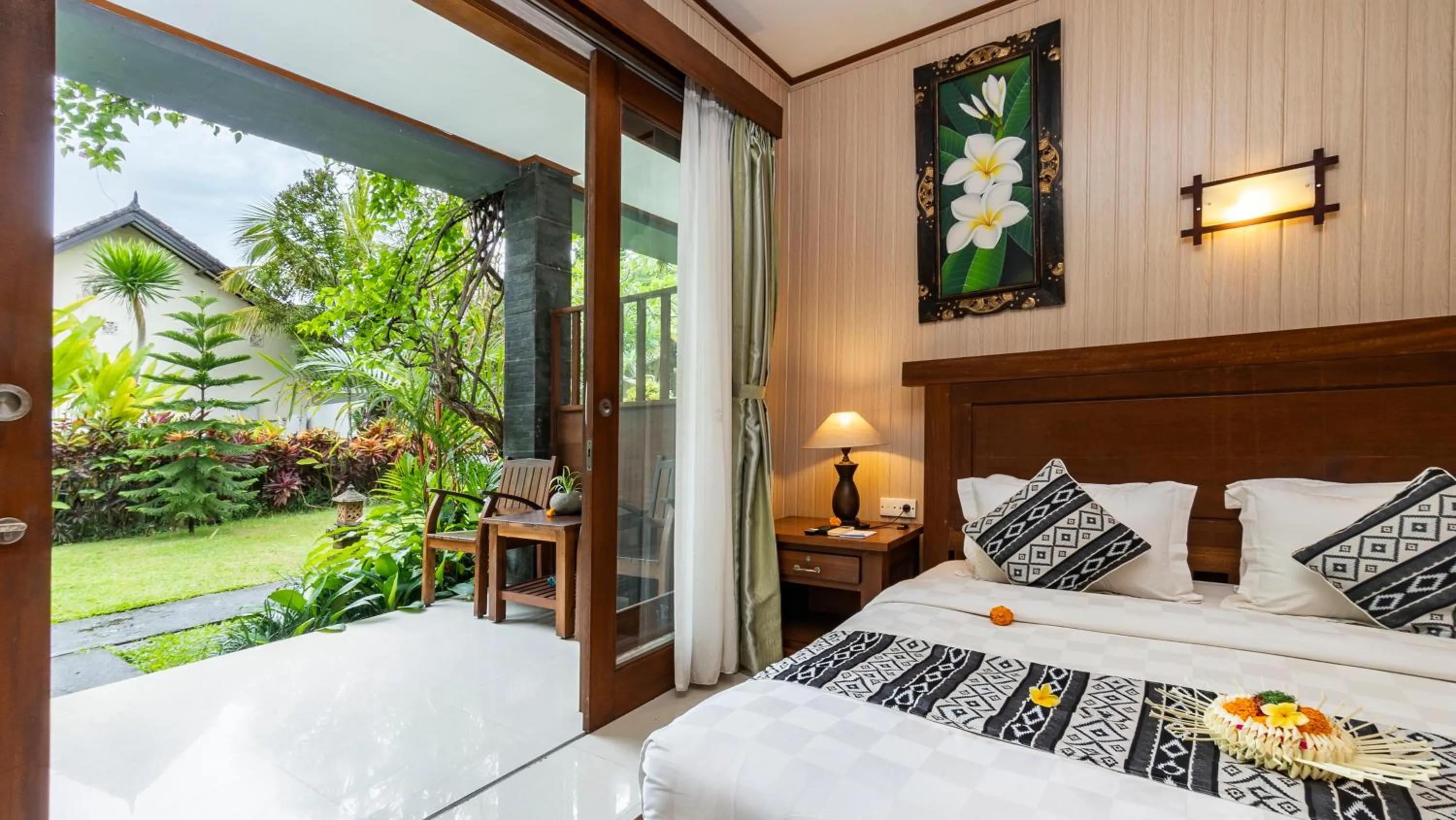 View (from property/room), Bed in Gita Maha Ubud Hotel by Mahaputra-CHSE Certified