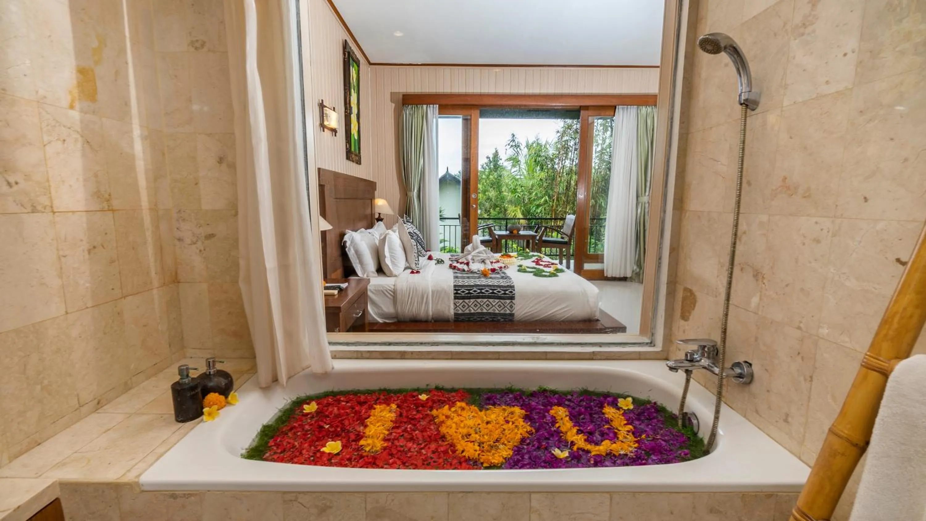 Bath in Gita Maha Ubud Hotel by Mahaputra-CHSE Certified