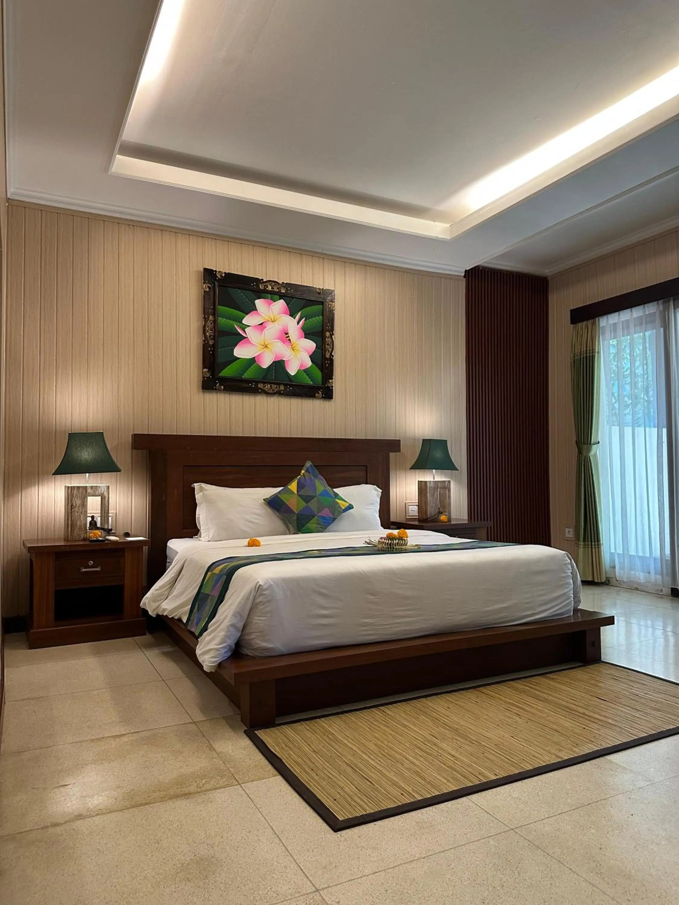 Bed in Gita Maha Ubud Hotel by Mahaputra-CHSE Certified