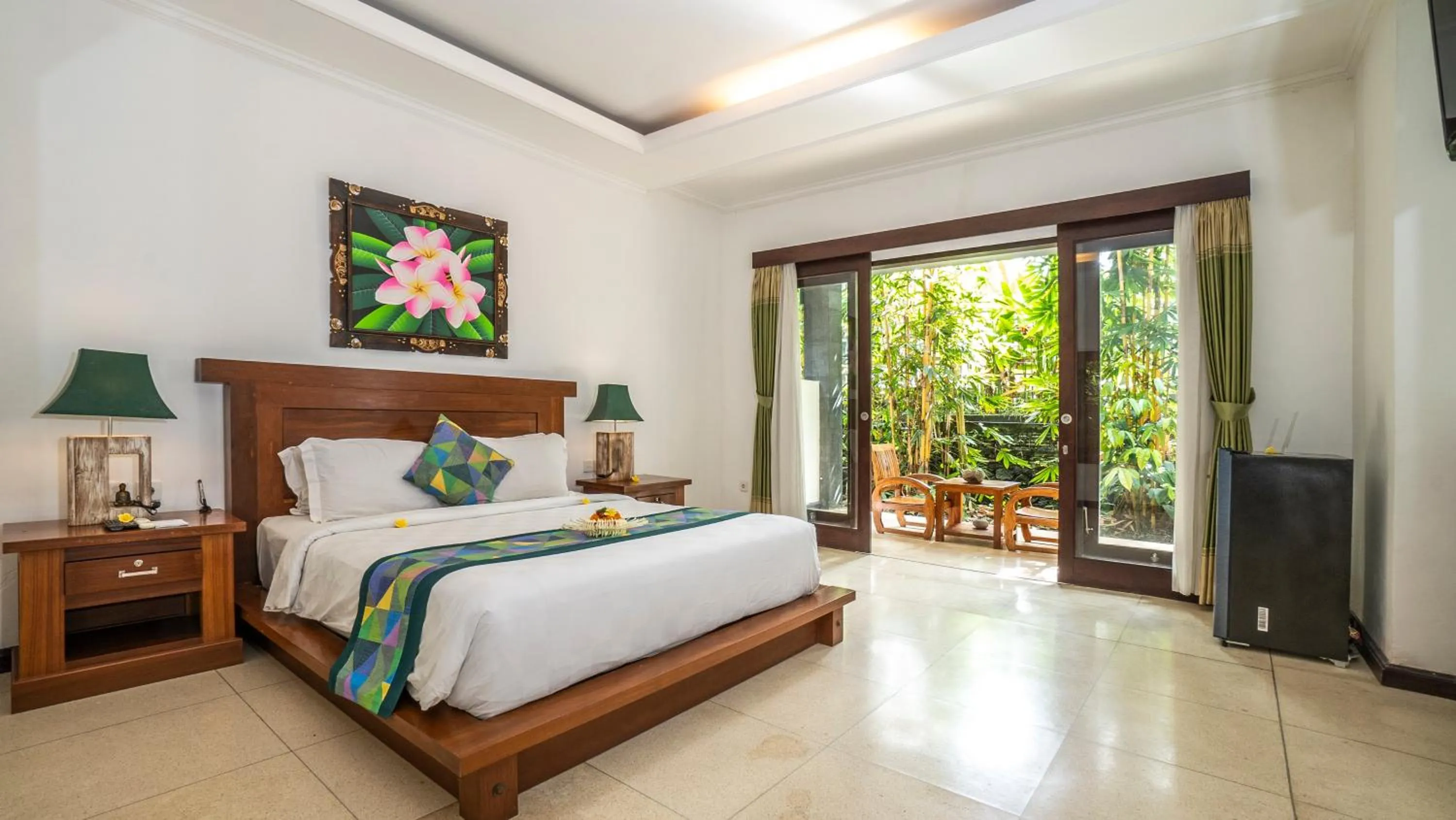 Bed in Gita Maha Ubud Hotel by Mahaputra-CHSE Certified