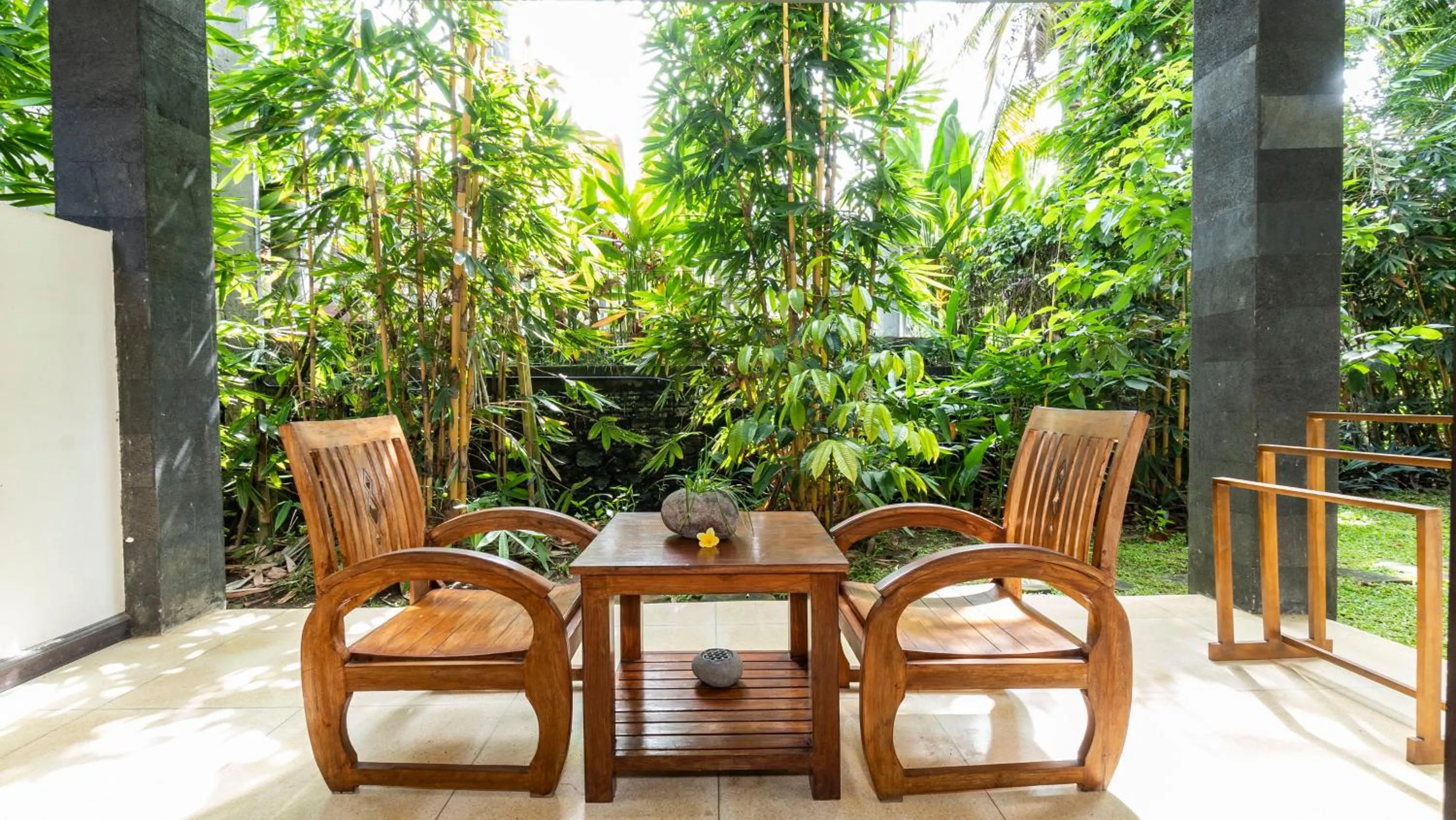 Balcony/Terrace in Gita Maha Ubud Hotel by Mahaputra-CHSE Certified