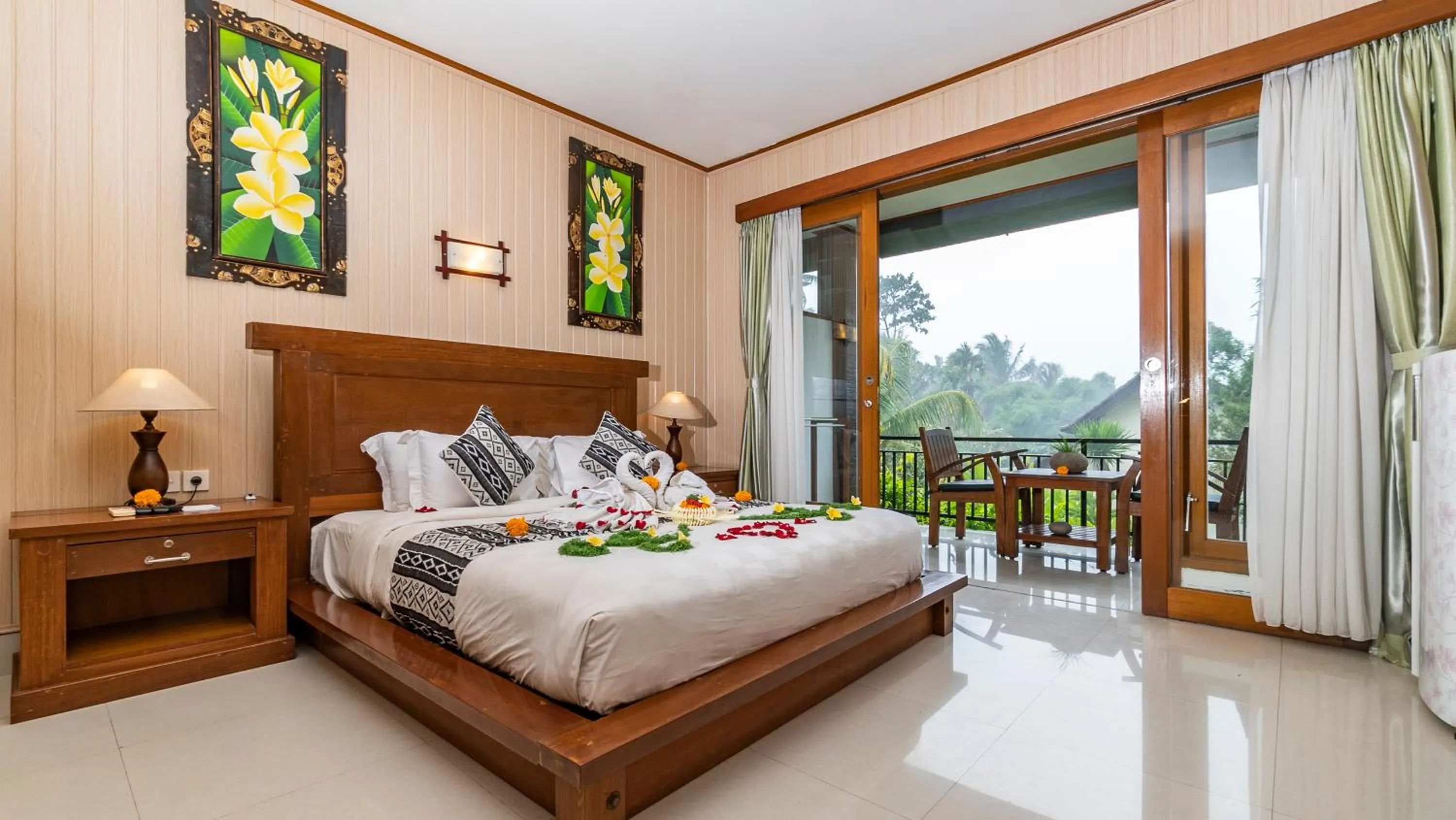 Bed in Gita Maha Ubud Hotel by Mahaputra-CHSE Certified