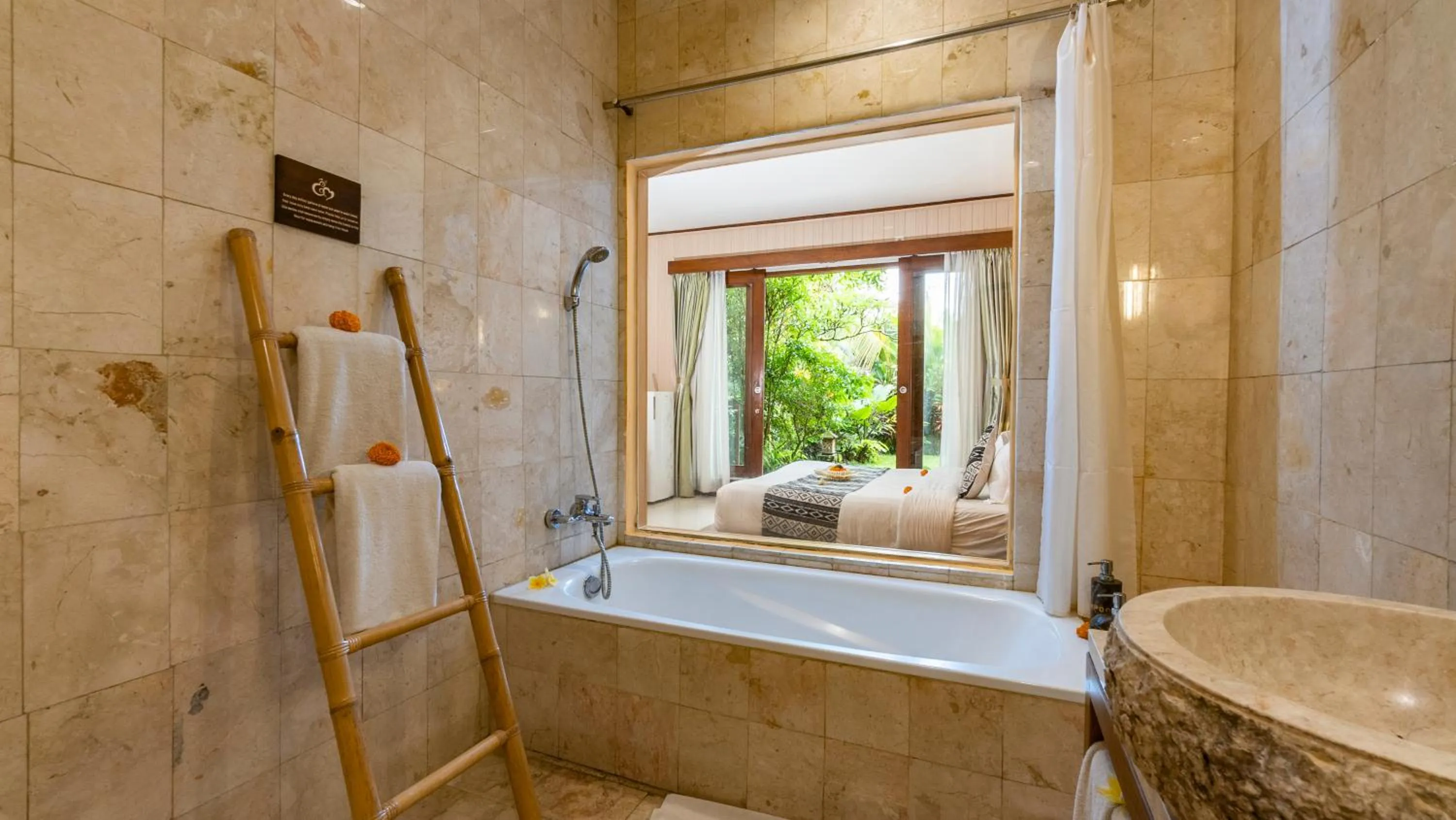 Bathroom in Gita Maha Ubud Hotel by Mahaputra-CHSE Certified