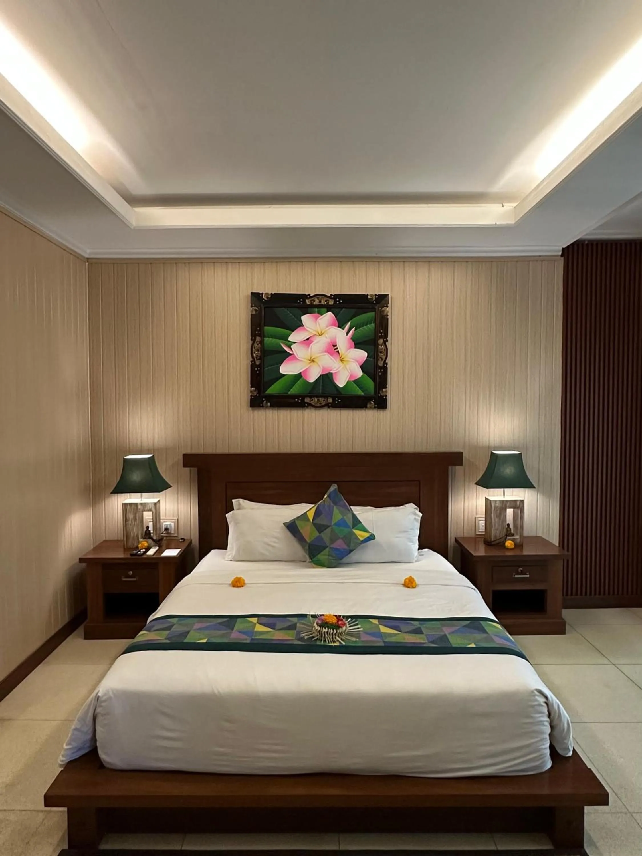 Bed in Gita Maha Ubud Hotel by Mahaputra-CHSE Certified