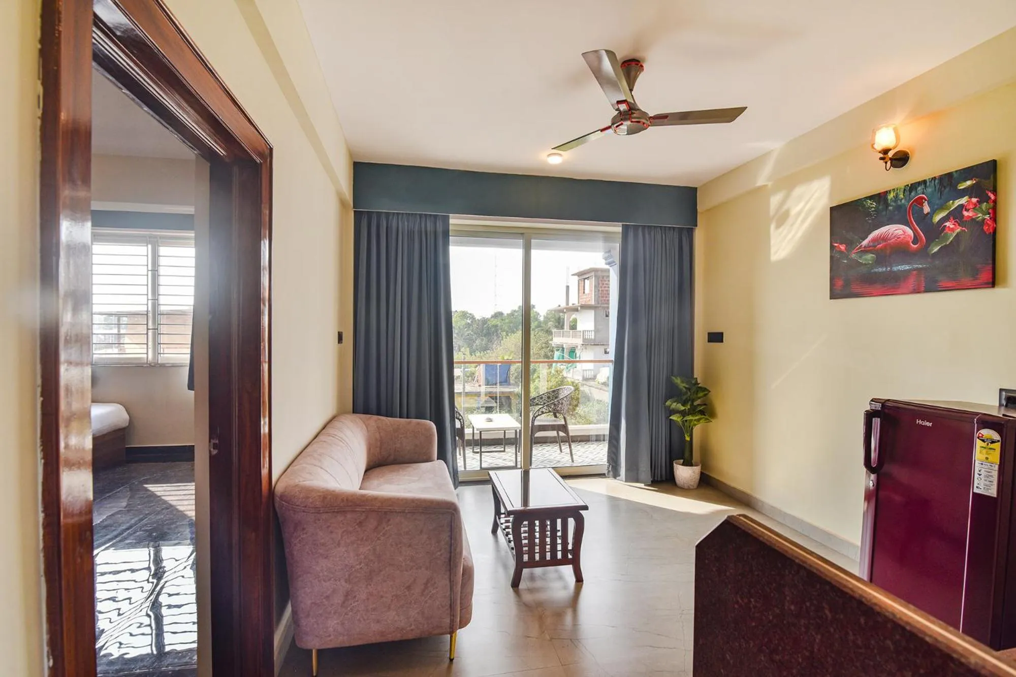 Seating area in Jingle Tree Resort in Arambol