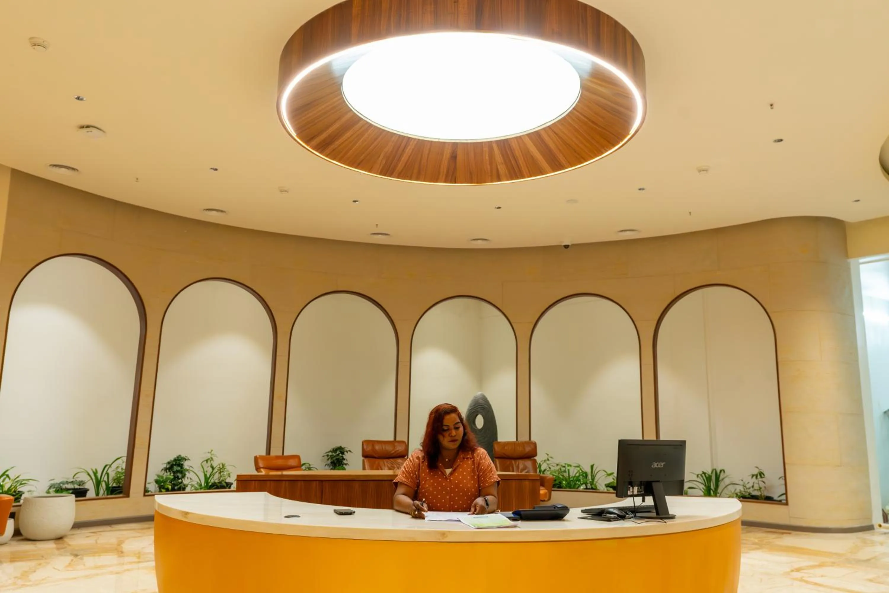 Lobby or reception in 0484 Aero Lounge-Terminal 2 Cochin Airport Hotel