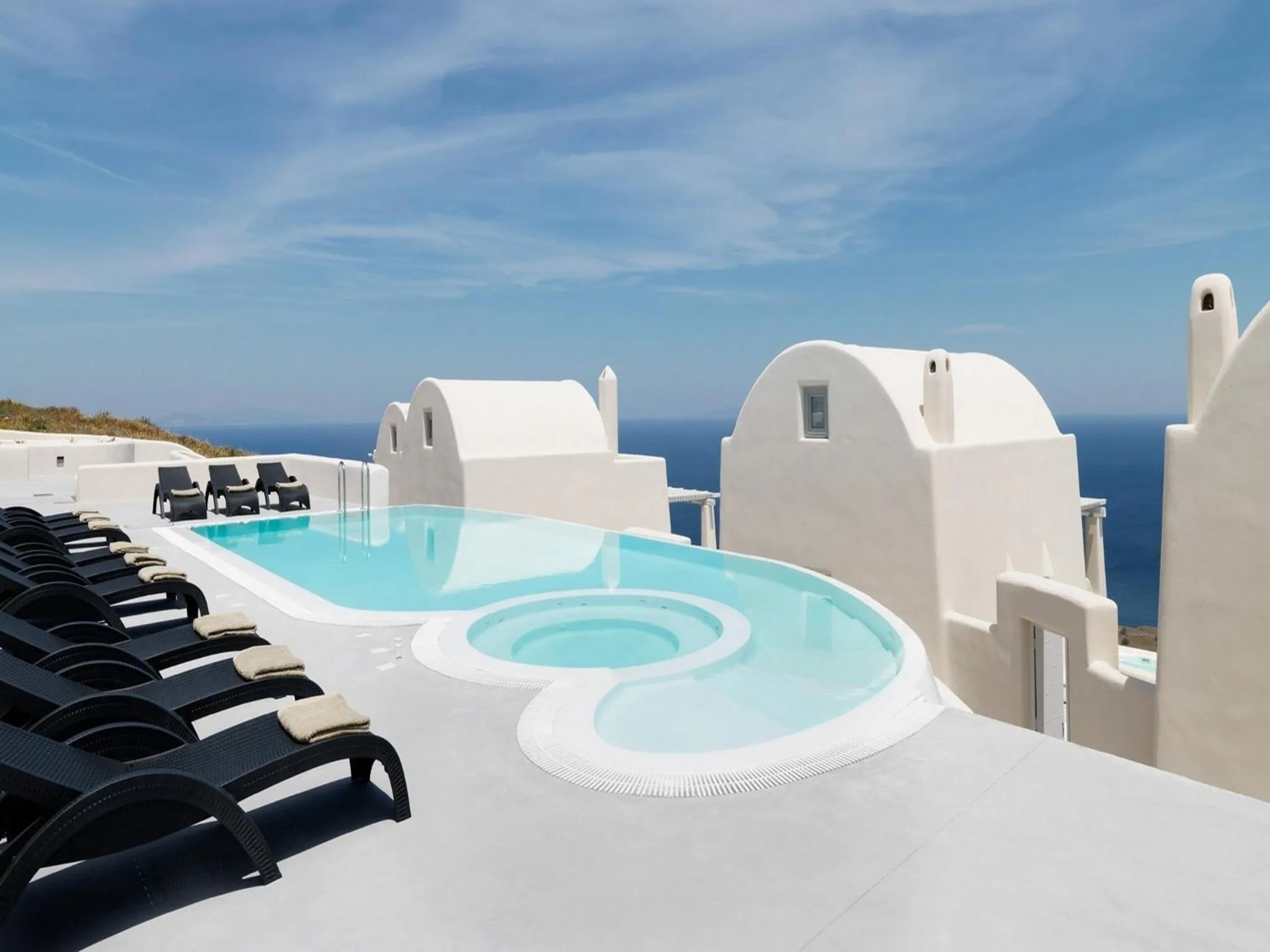 Swimming pool in Dome Santorini Resort