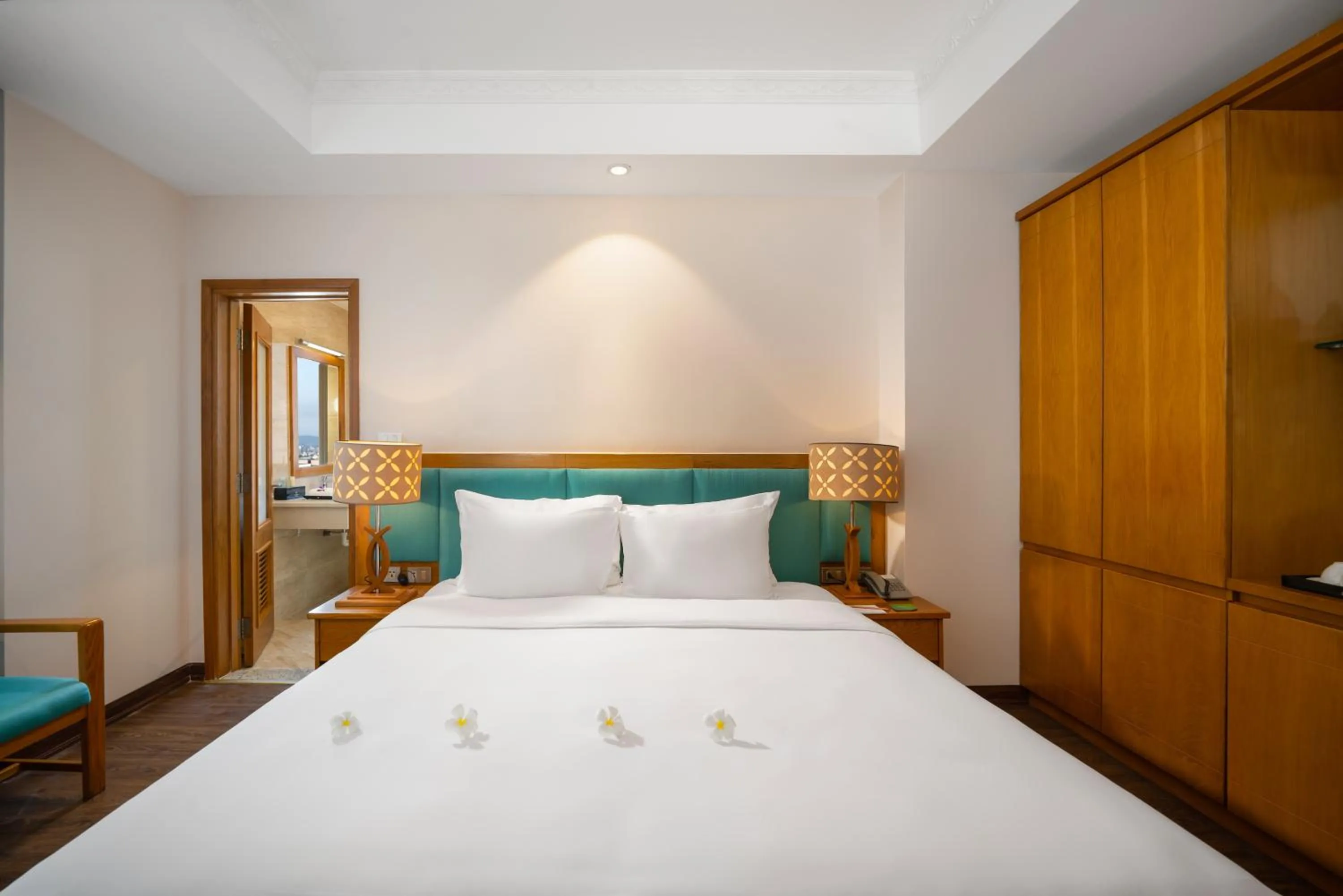 Bed in Diamond Sea Hotel