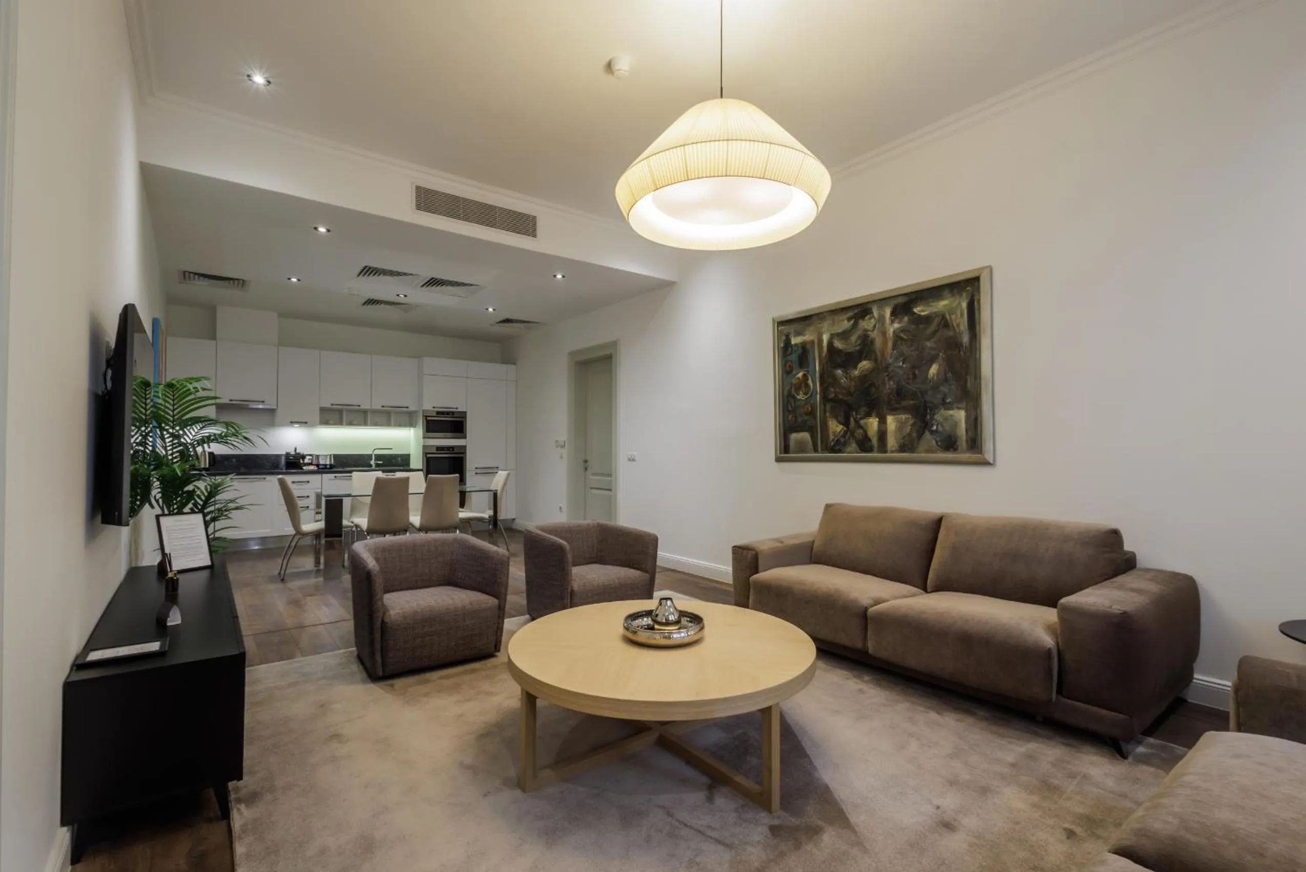 Living room in Kozmo Residences Budapest