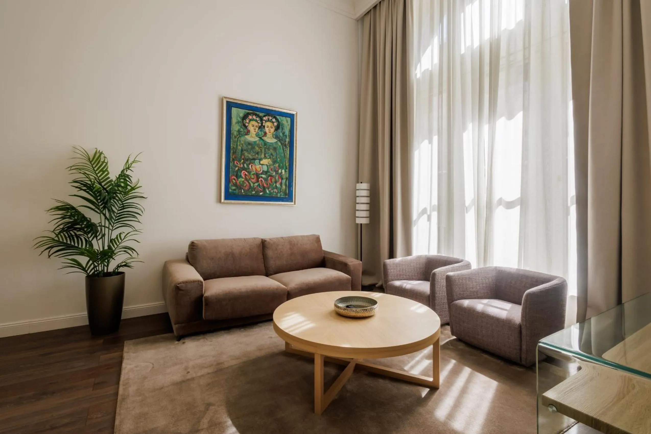 Living room in Kozmo Residences Budapest