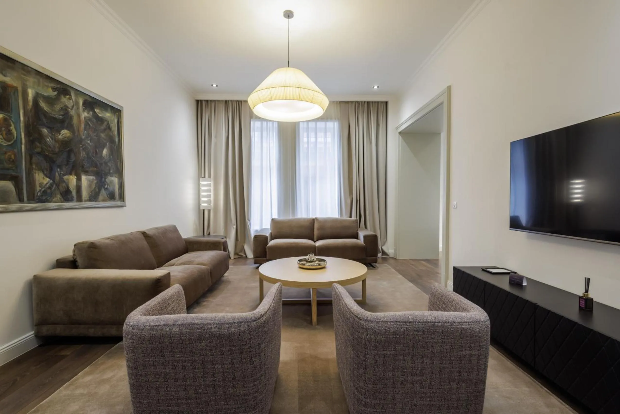 Living room in Kozmo Residences Budapest