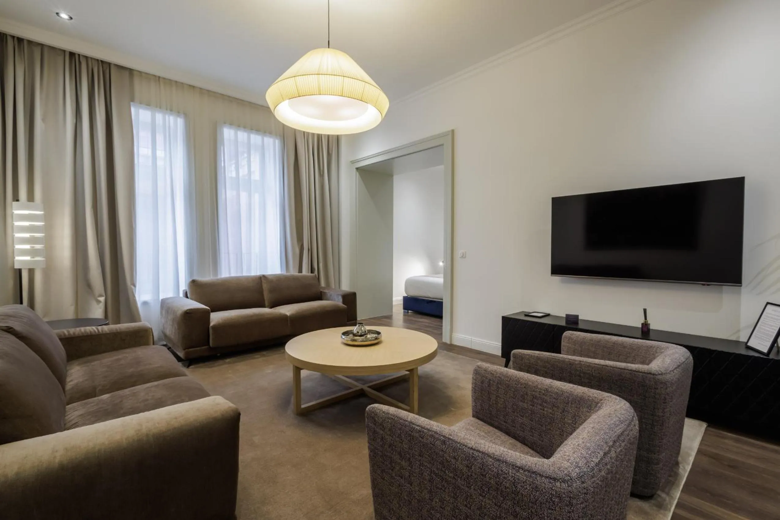 Communal lounge/ TV room in Kozmo Residences Budapest