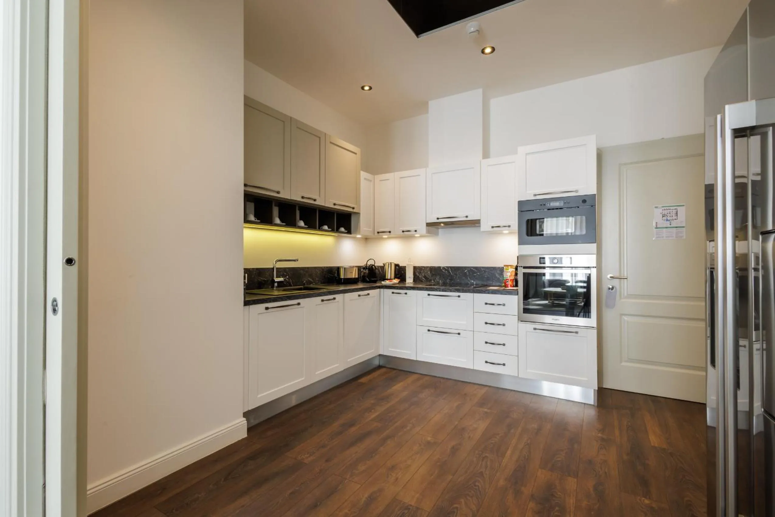 Kitchen or kitchenette in Kozmo Residences Budapest