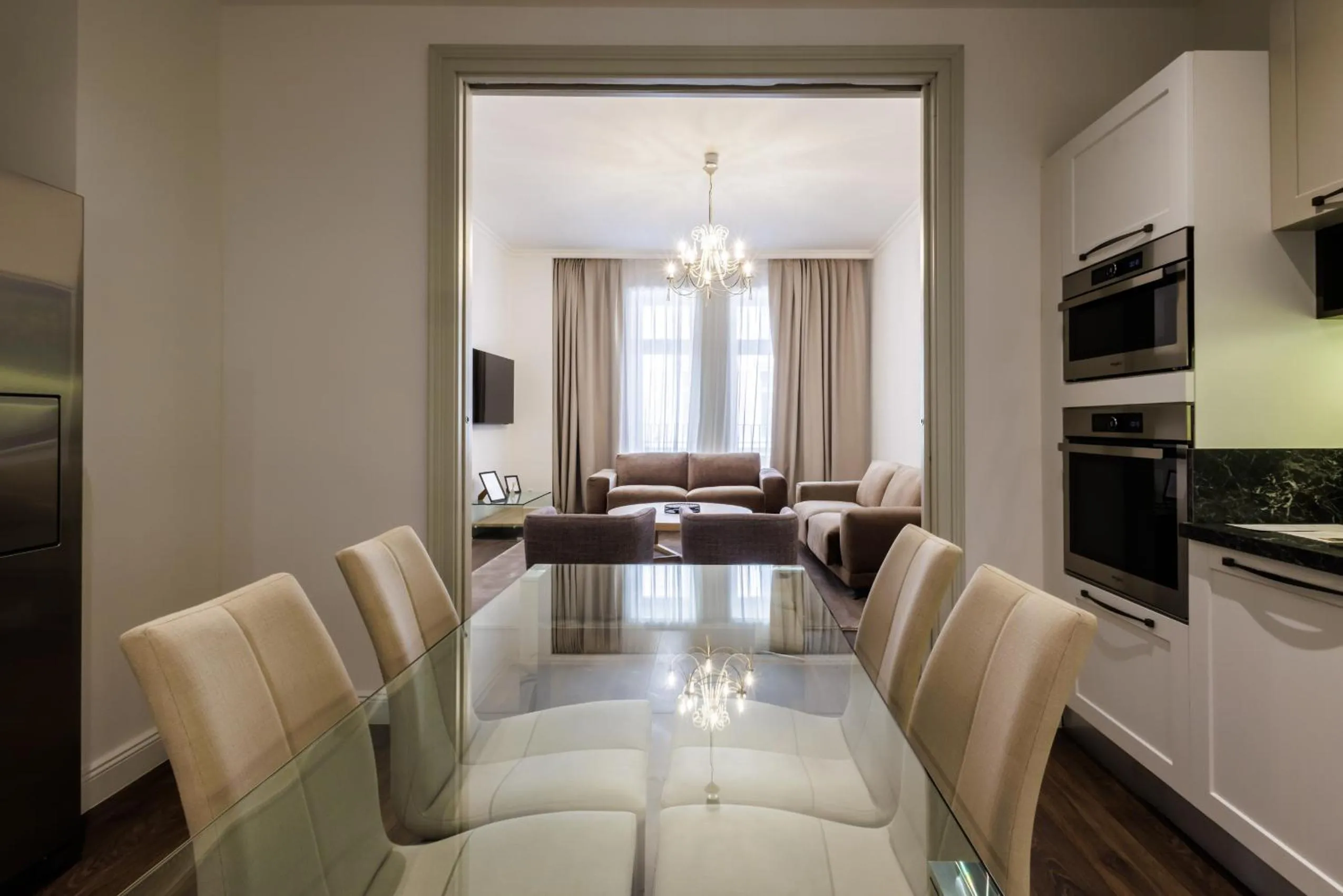 Kitchen or kitchenette in Kozmo Residences Budapest