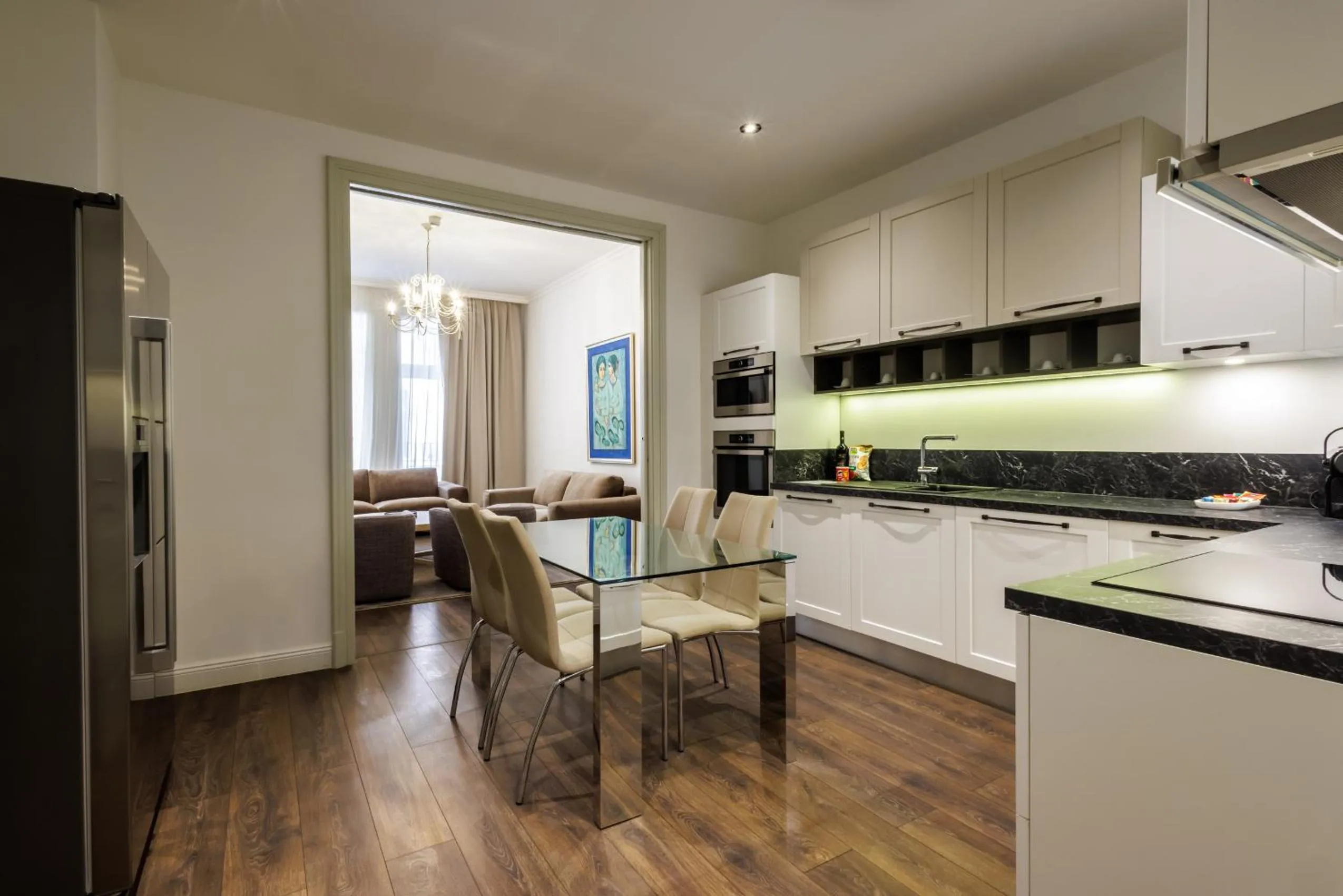 Kitchen or kitchenette in Kozmo Residences Budapest