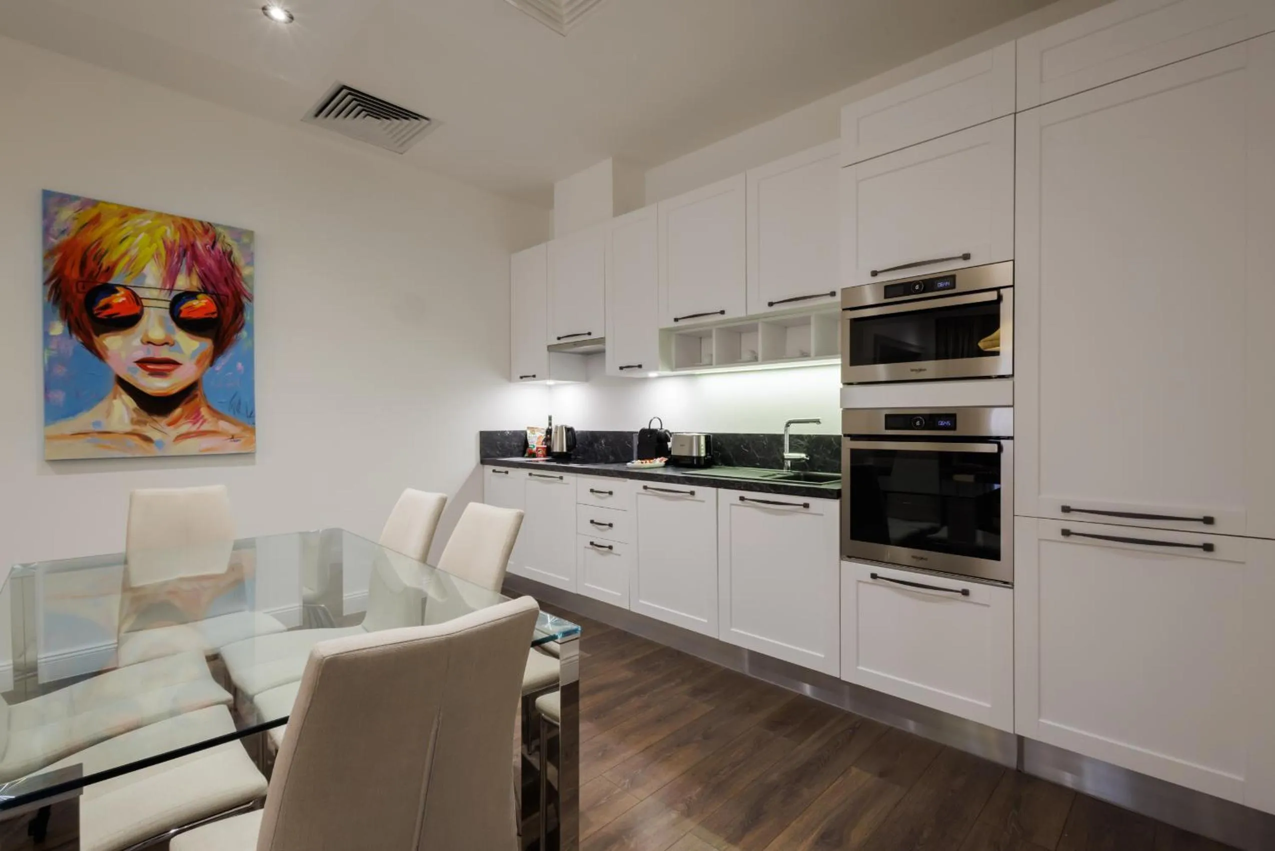 Kitchen or kitchenette in Kozmo Residences Budapest