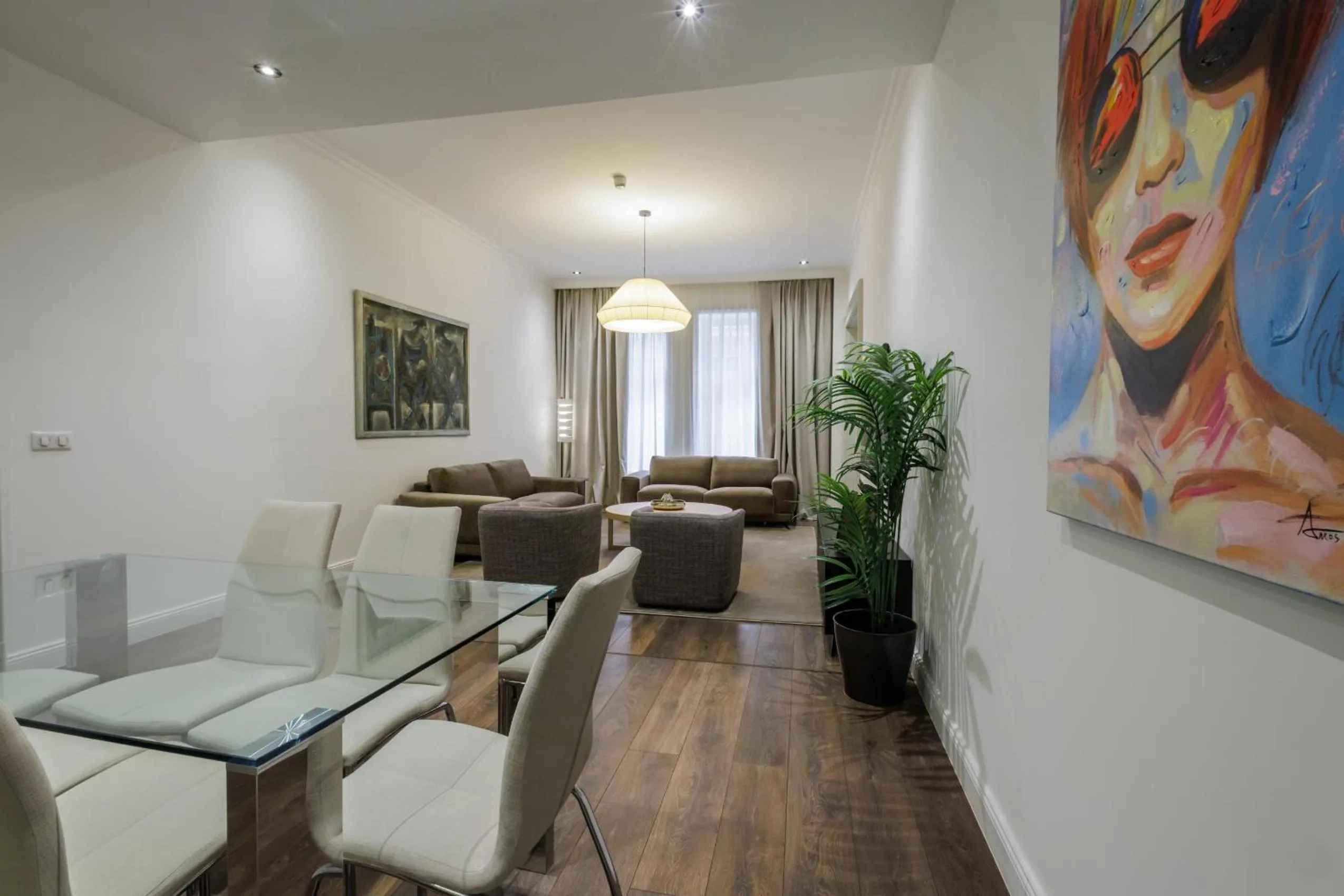 Living room in Kozmo Residences Budapest