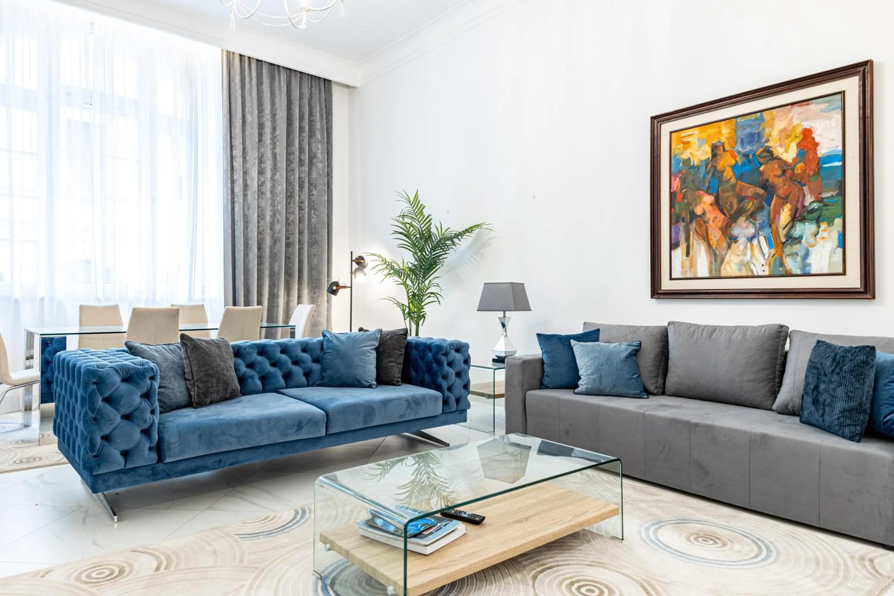 Living room in Kozmo Residences Budapest