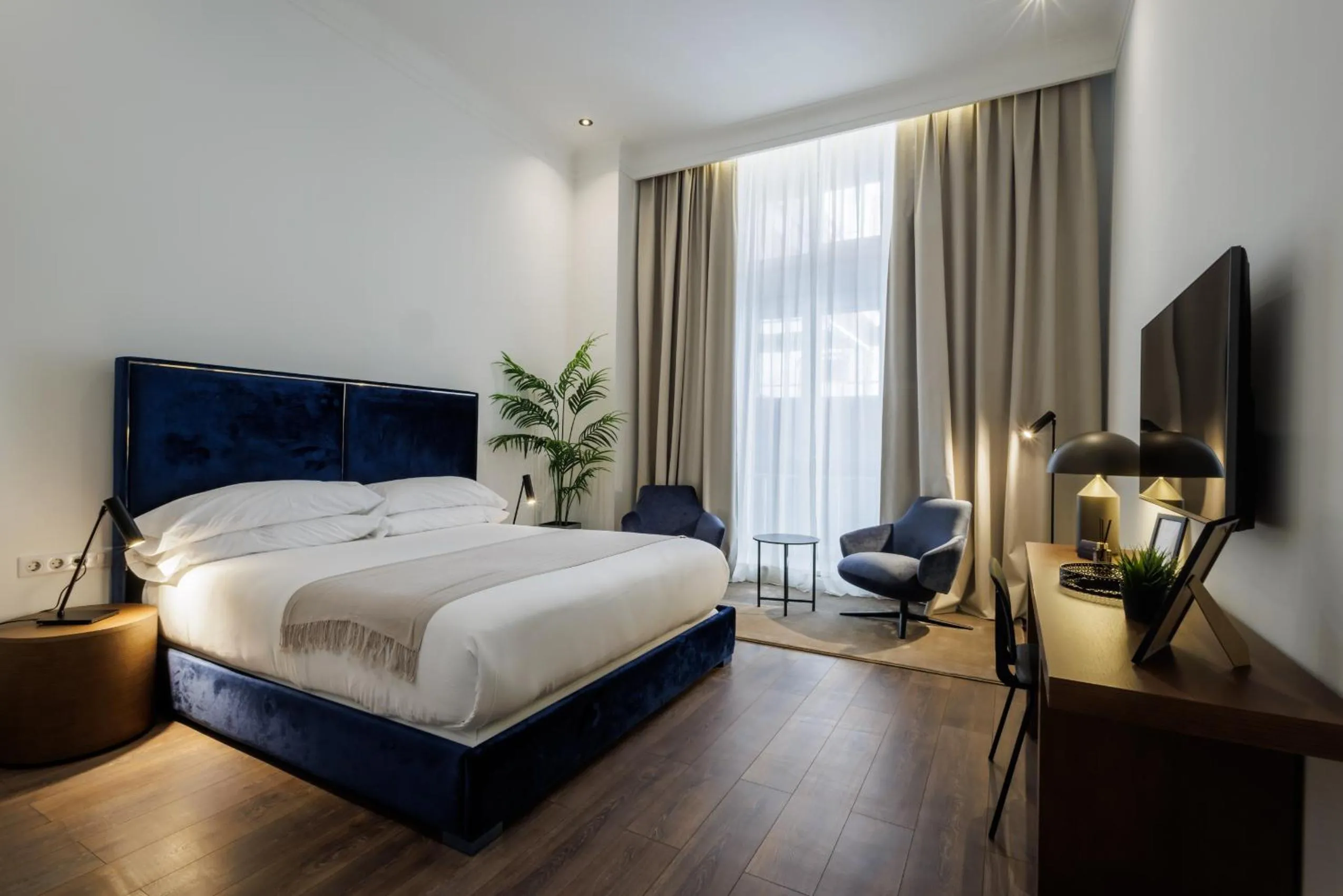 Bed in Kozmo Residences Budapest