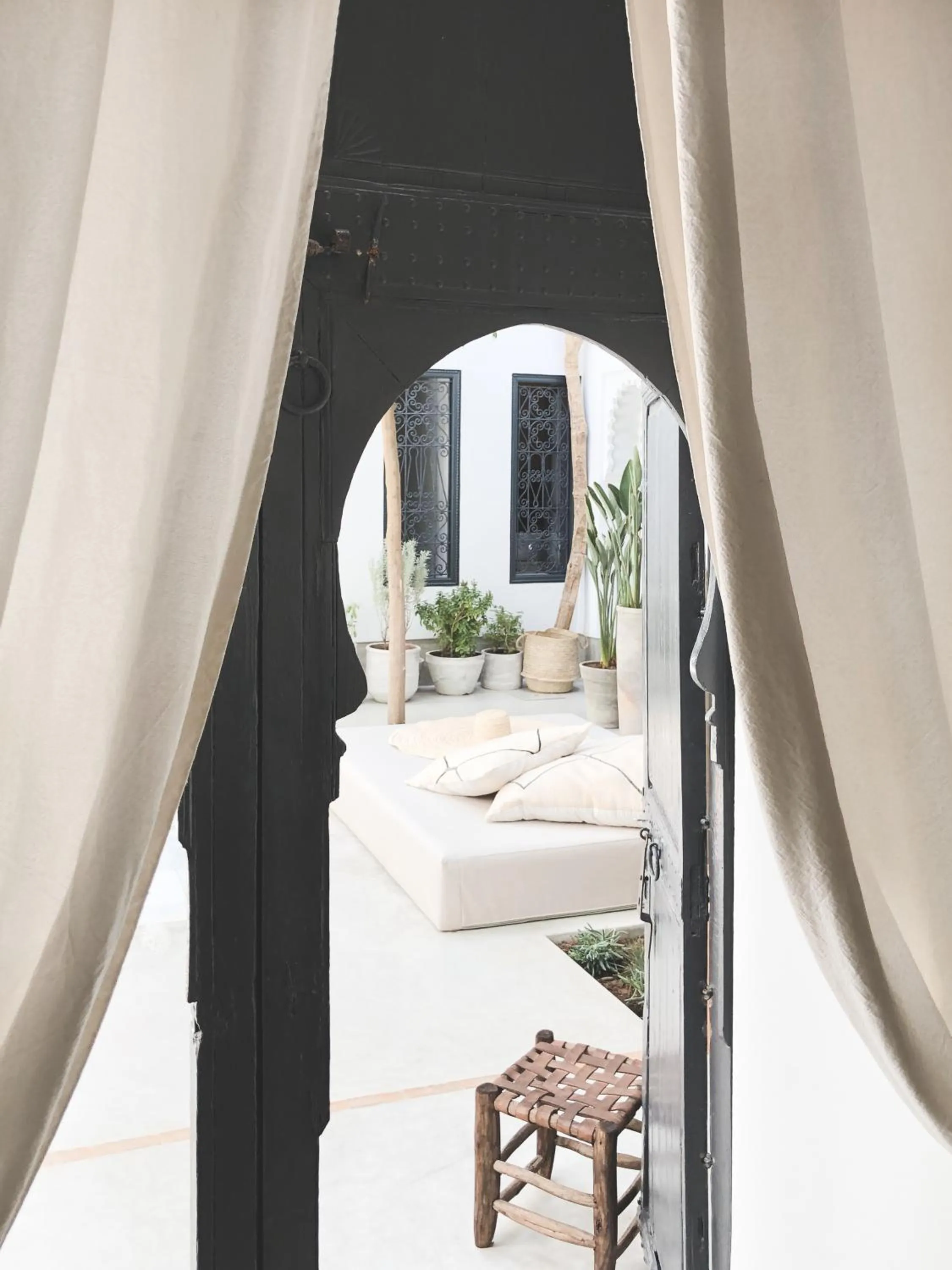 Inner courtyard view in Riad Dar-K