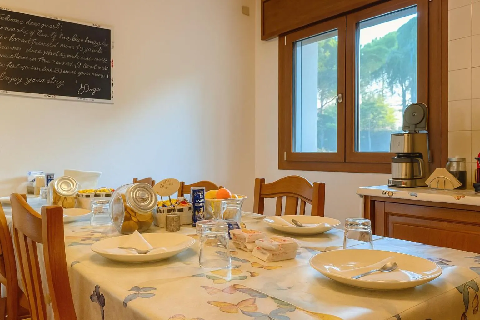 Communal kitchen in B&B Airport Venice Diego 2