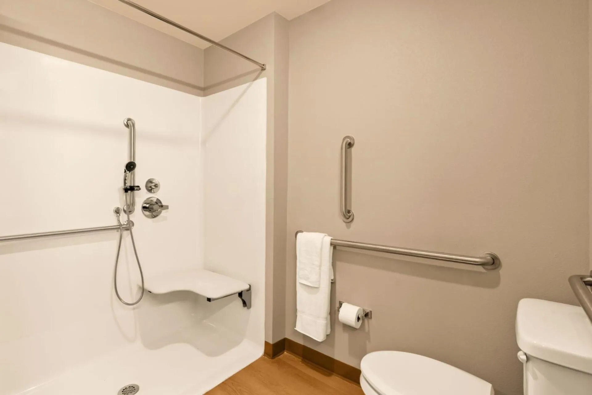 Shower in LivAway Suites Tri-Cities-Richland
