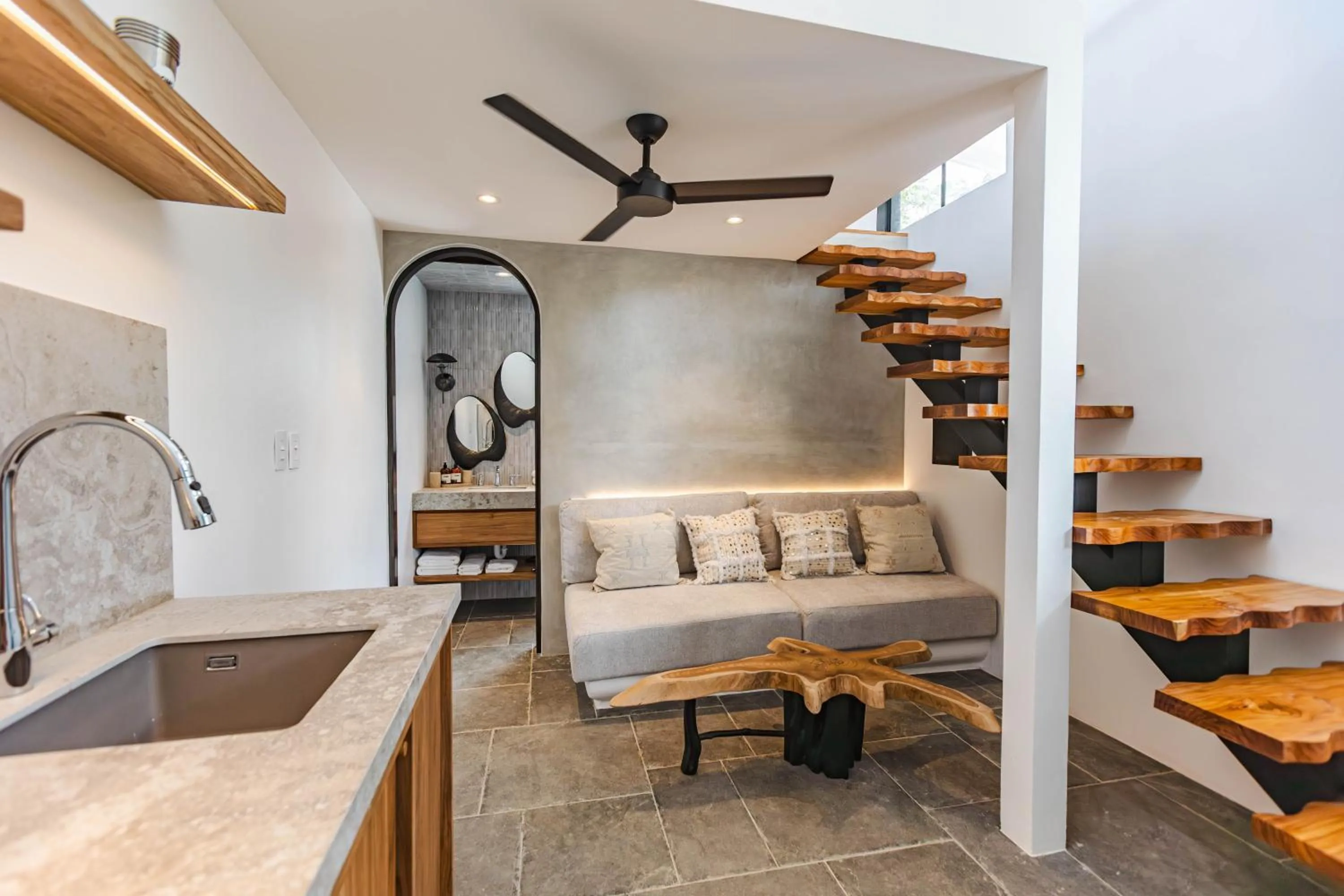 Kitchen or kitchenette in Domo Nosara Boutique Hotel