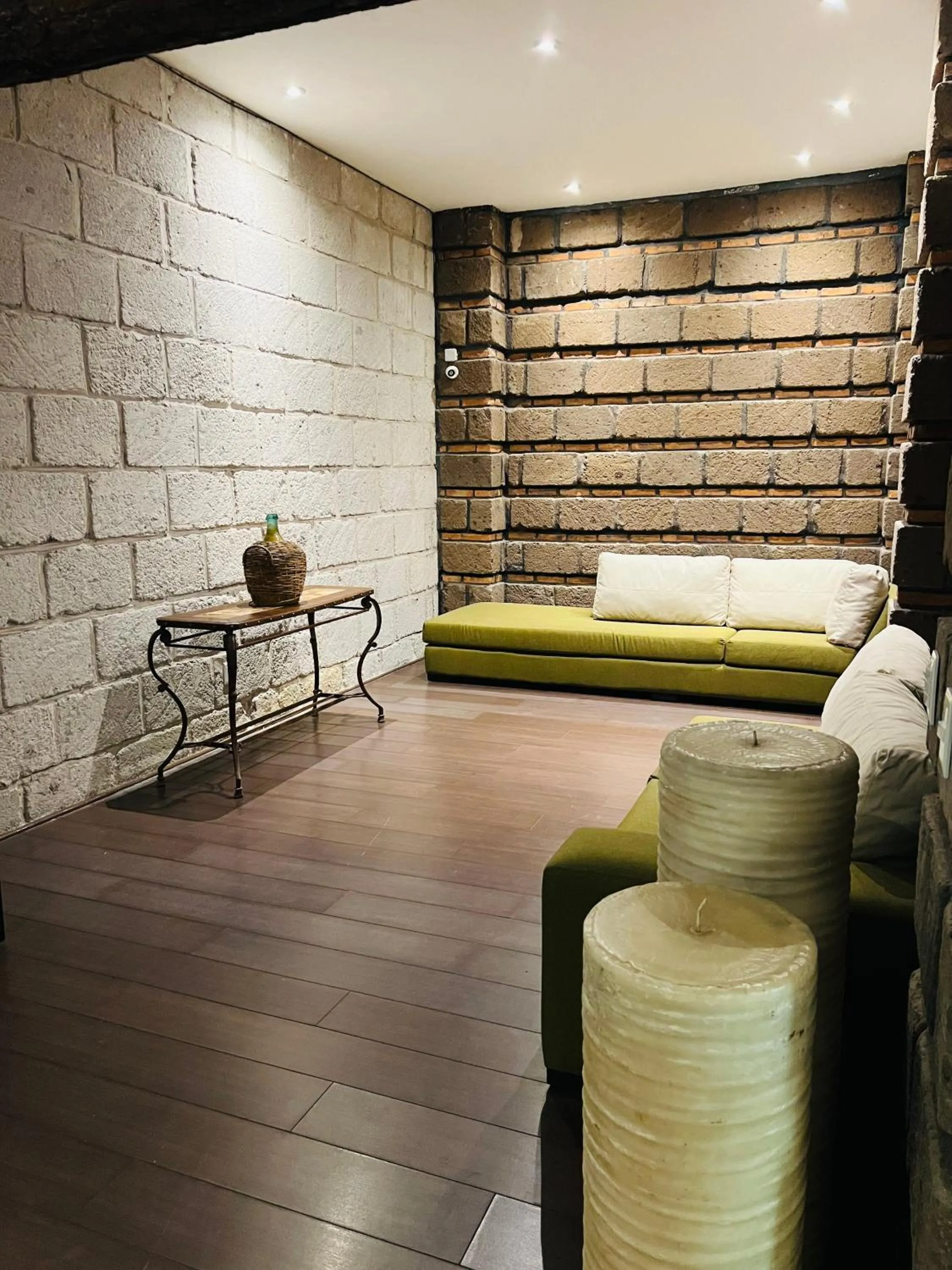 Seating area in QA Hotel