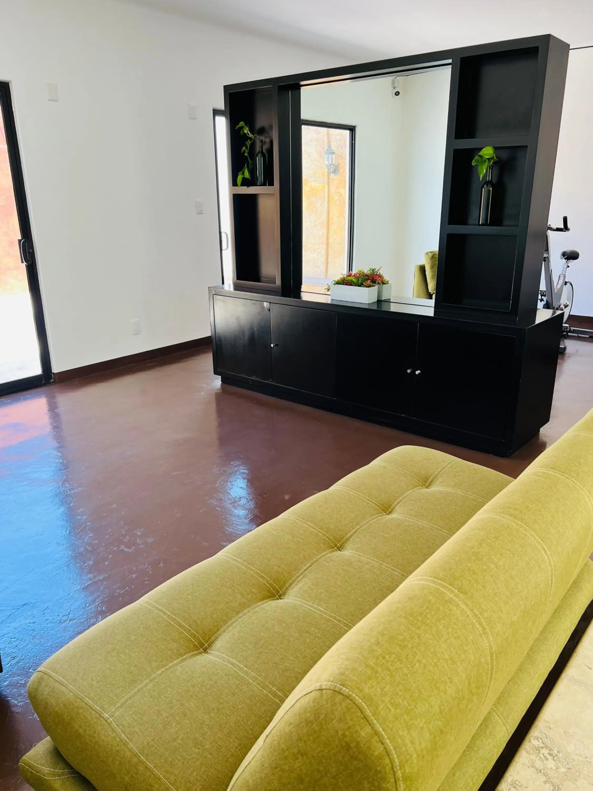 Seating area in QA Hotel