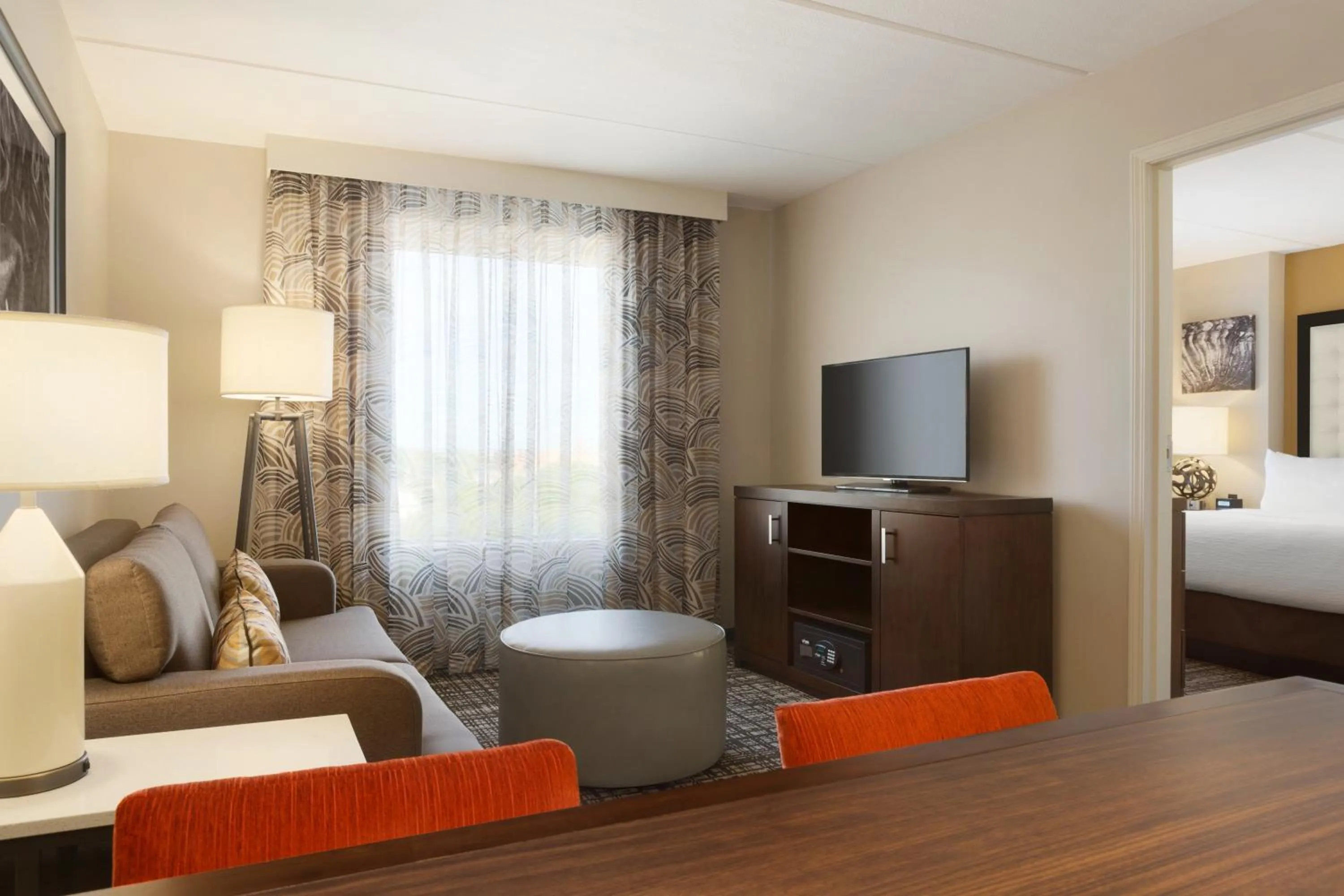 Living room, Bed in Embassy Suites Oklahoma City Downtown/Medical Center