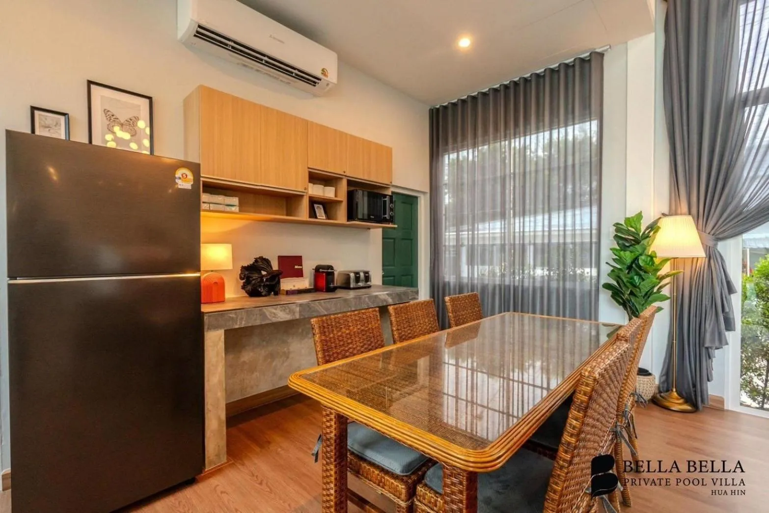 Seating area in BellaBella Private Pool Villa Huahin near Beach
