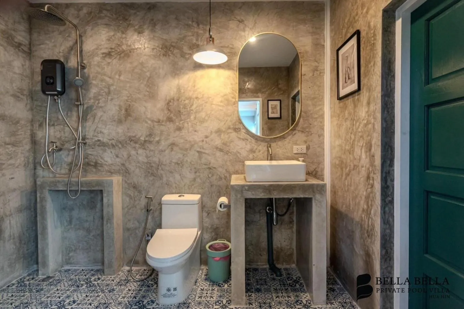 Toilet in BellaBella Private Pool Villa Huahin near Beach