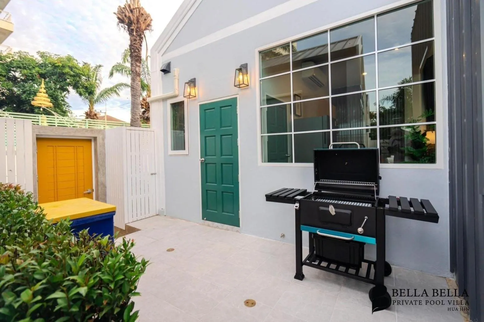 BBQ facilities in BellaBella Private Pool Villa Huahin near Beach