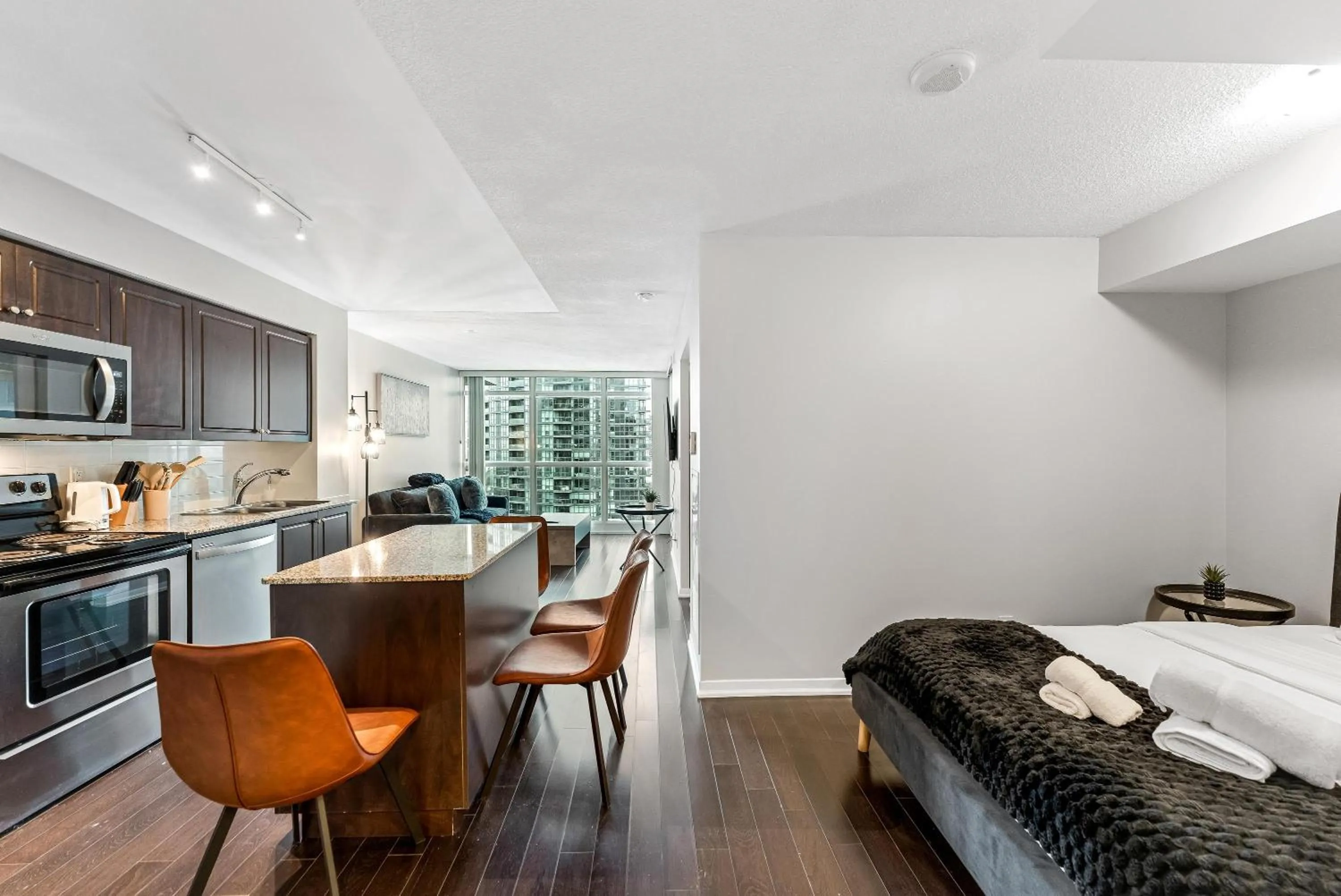 Bed in The Neptune I Suites