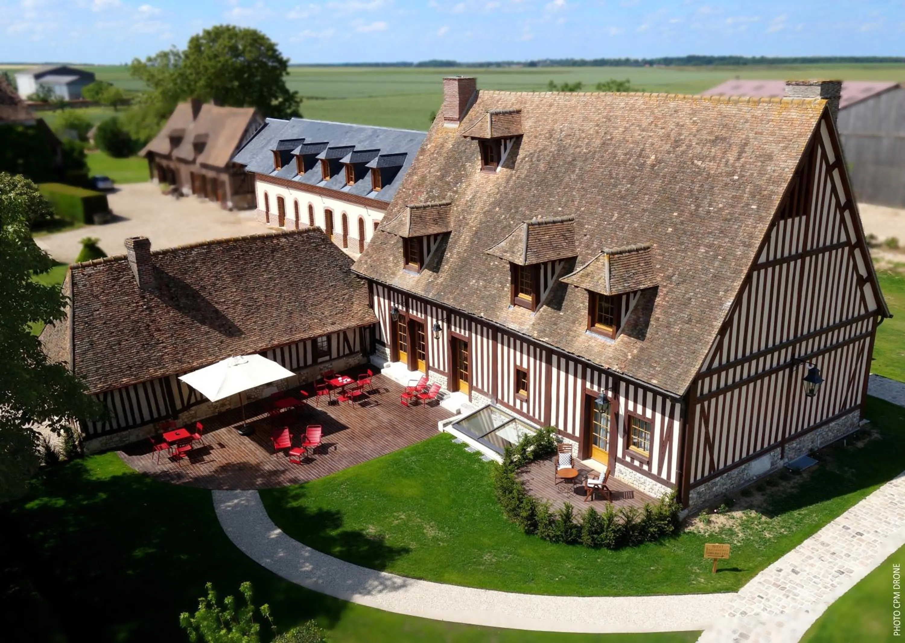 Bird's eye view in Manoir de Surville