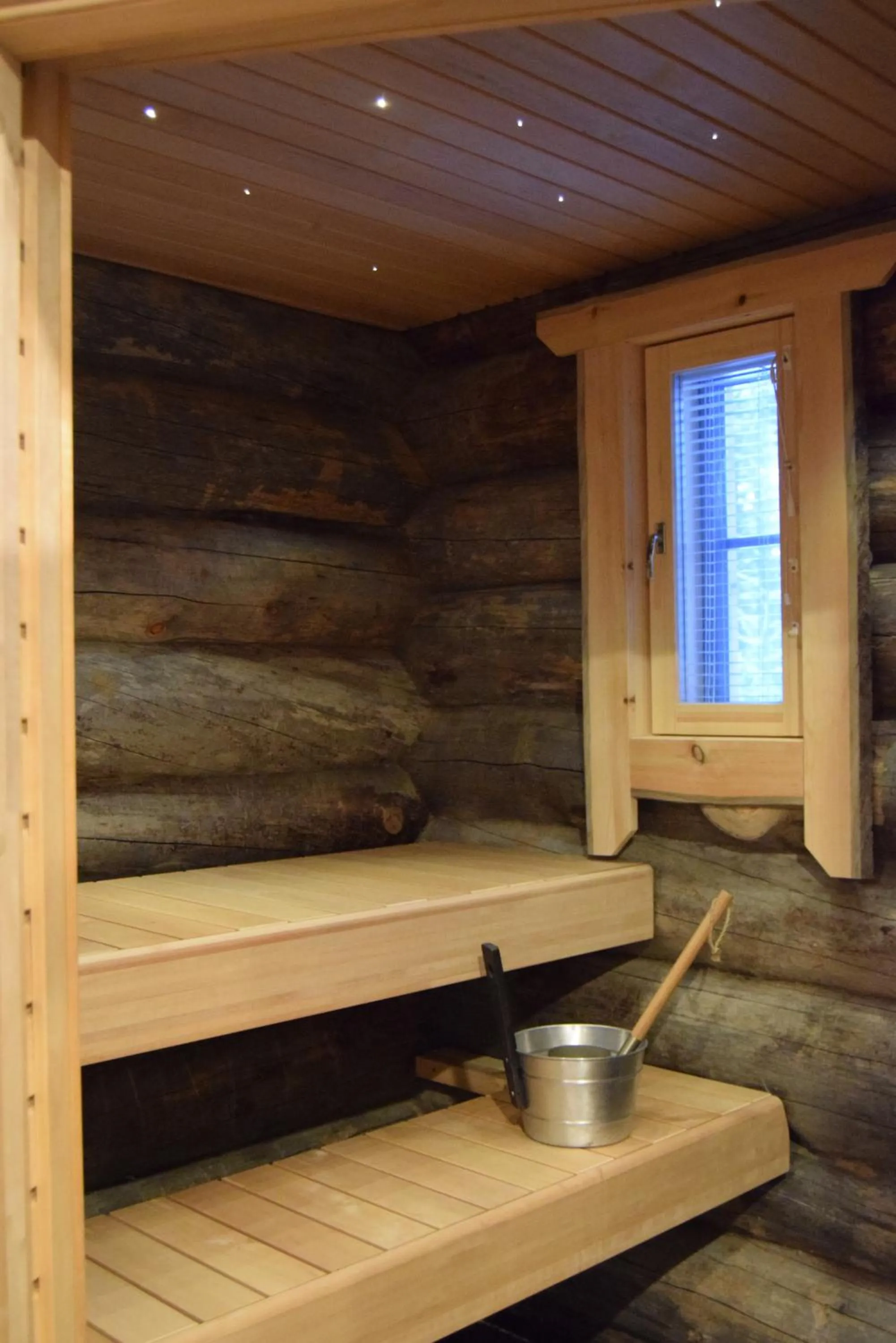 Sauna in Wilderness Hotel Muotka & Igloos