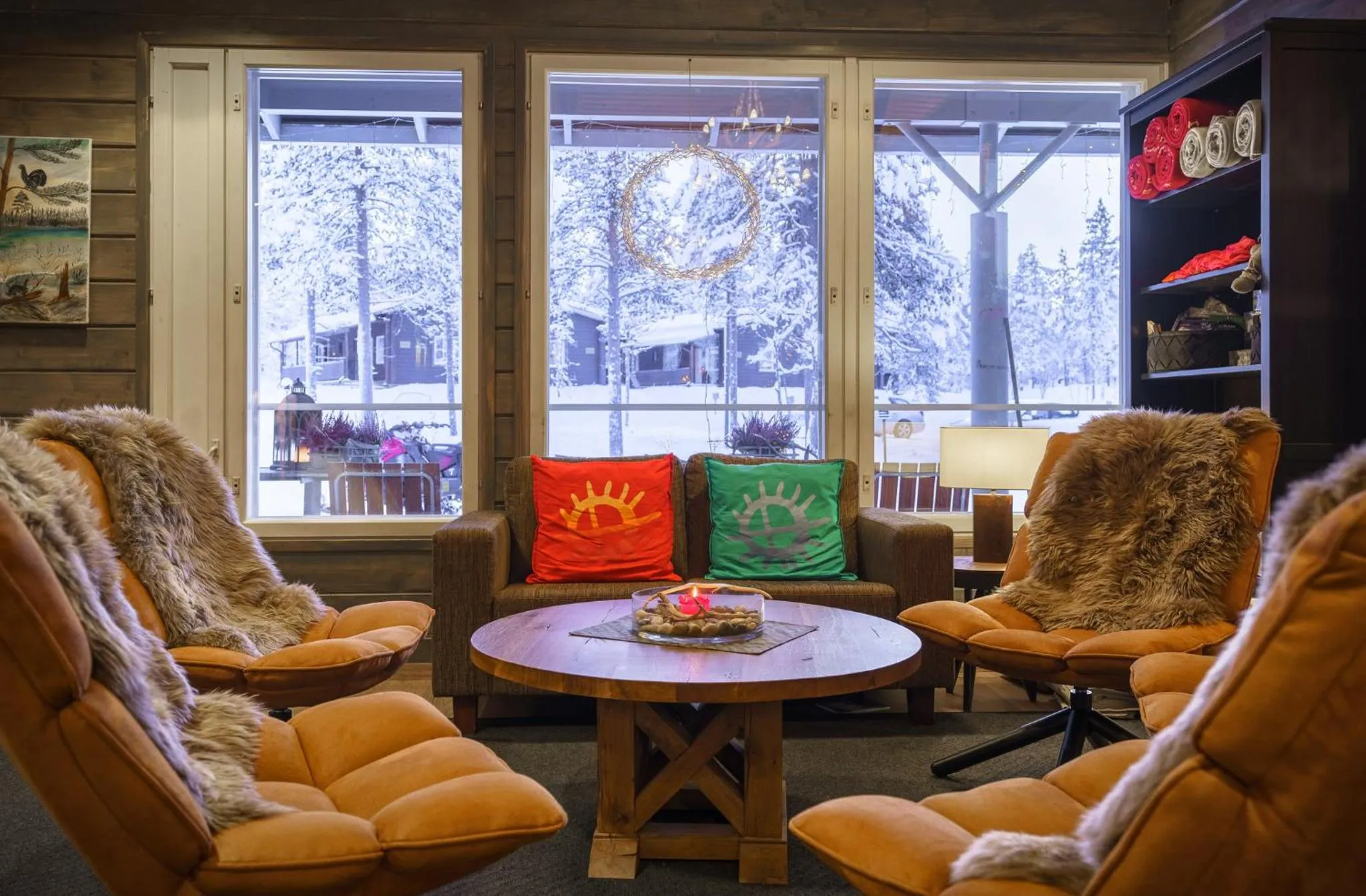 Lobby or reception in Wilderness Hotel Muotka & Igloos