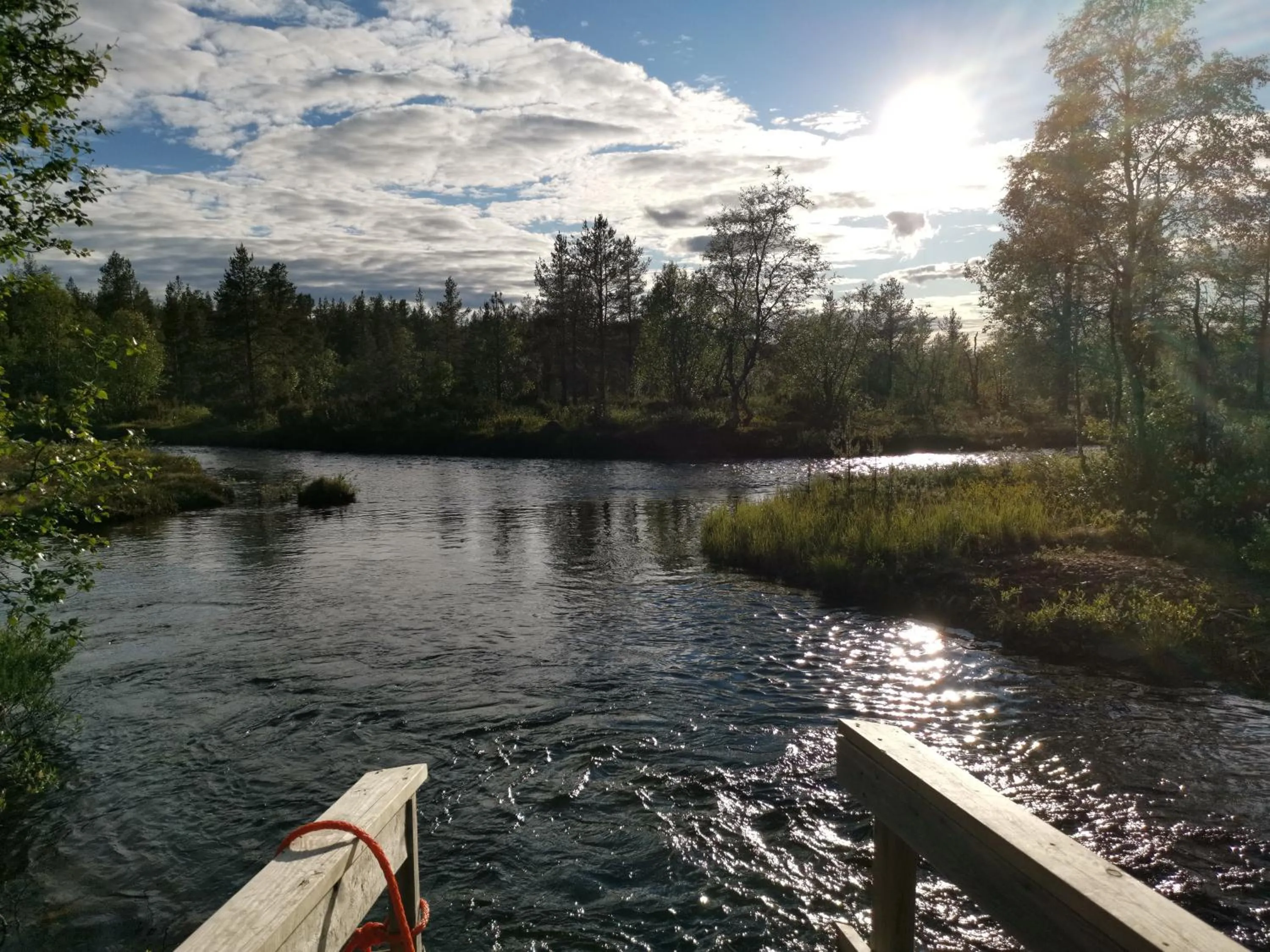 Natural landscape in Wilderness Hotel Muotka & Igloos