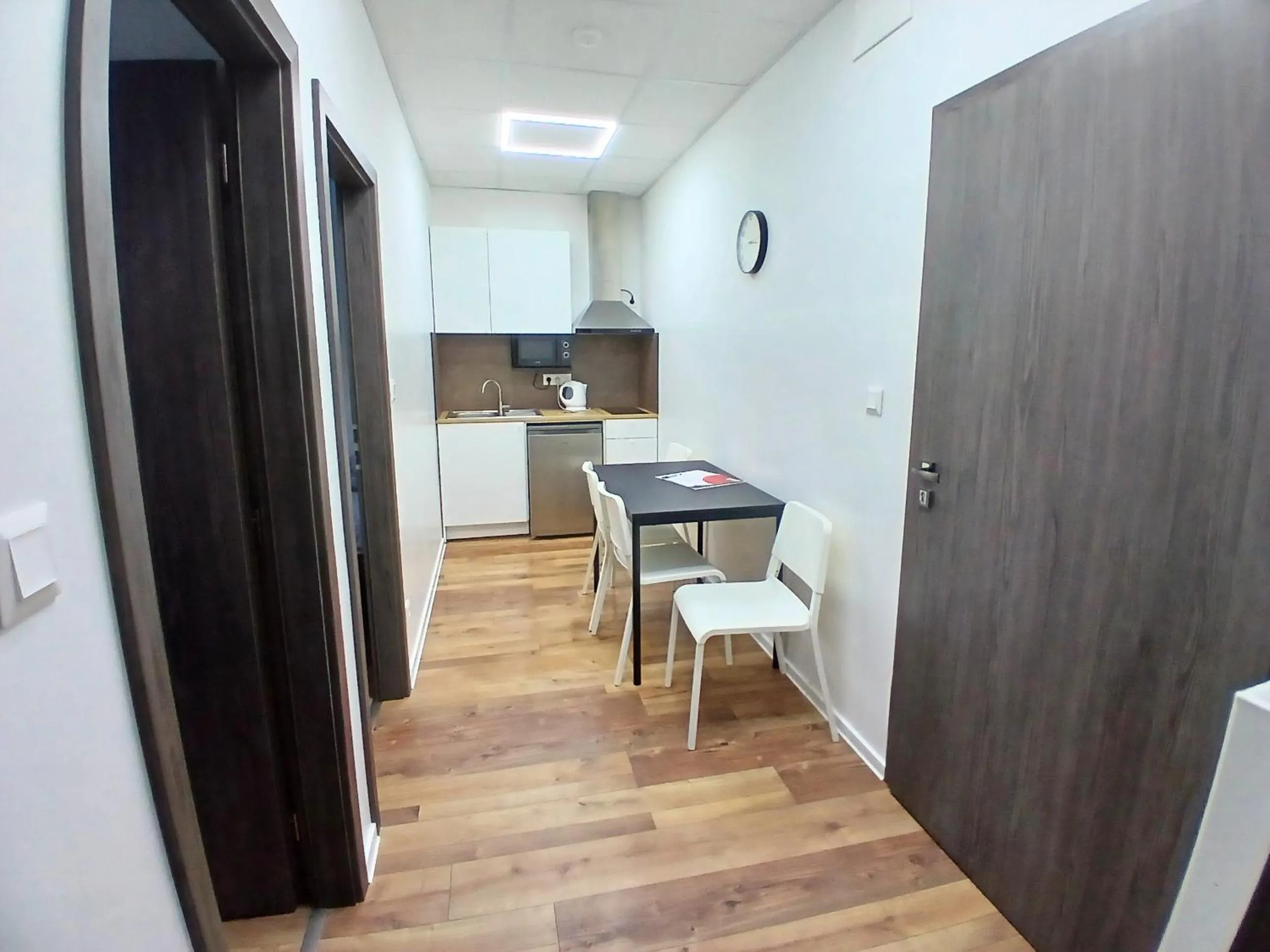Kitchen or kitchenette in Dimael Hostel & Apartments