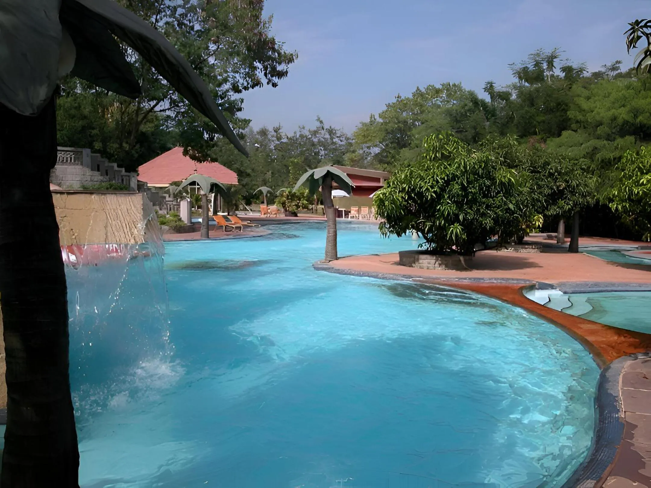 Swimming pool in Aayush Resort Karjat