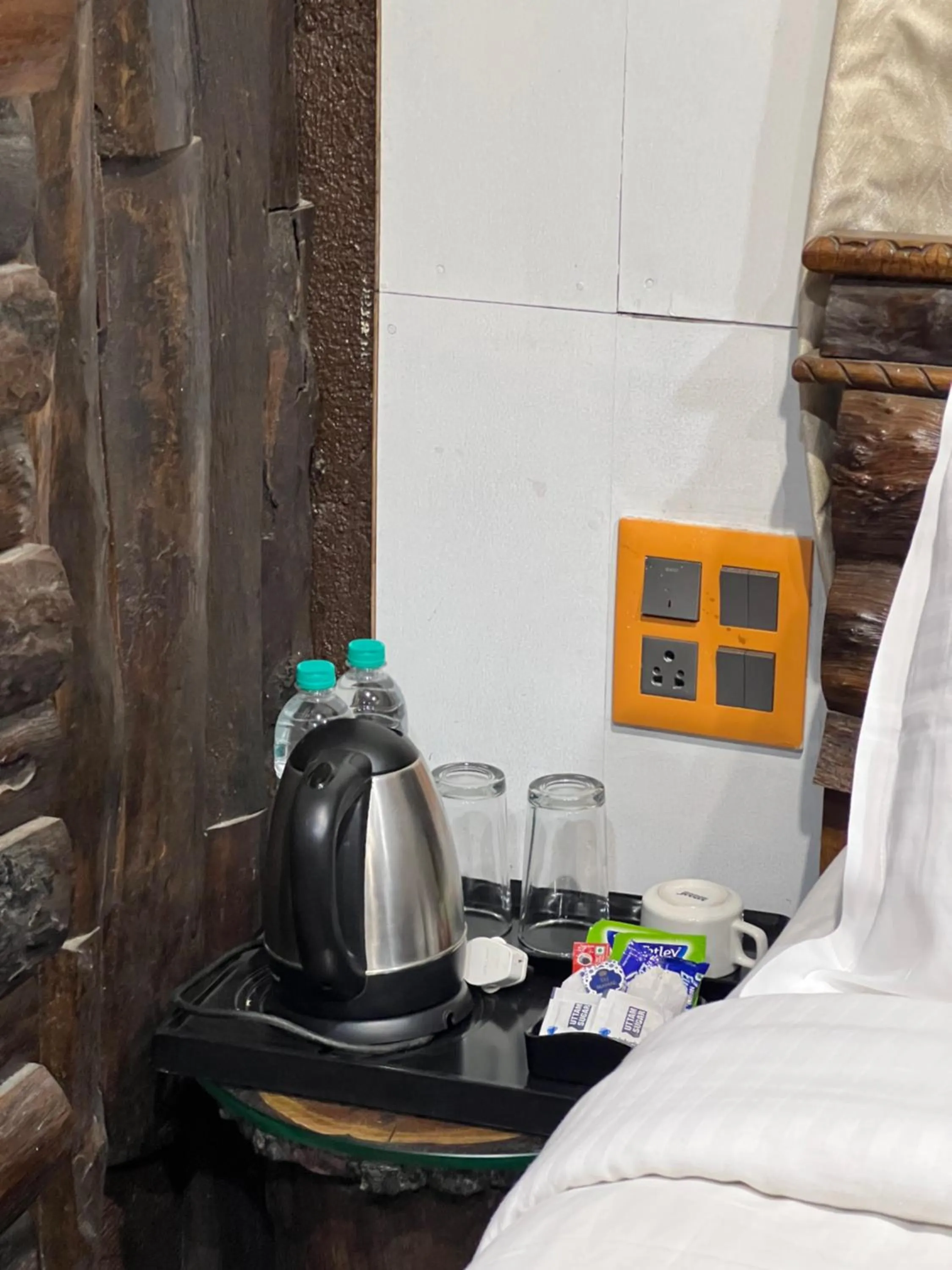 Coffee/tea facilities, Bed in Aayush Resort Karjat