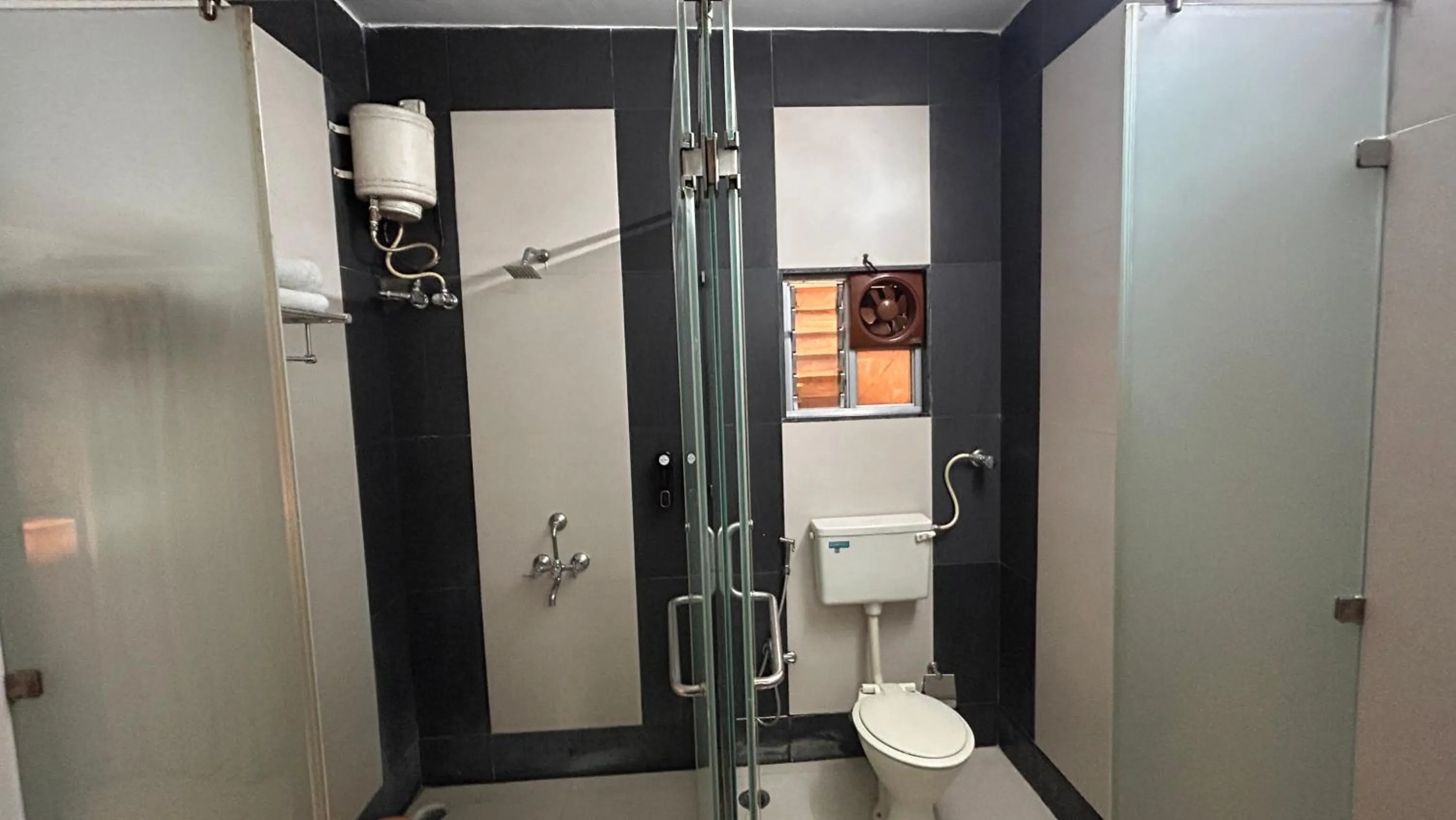 Shower in Aayush Resort Karjat