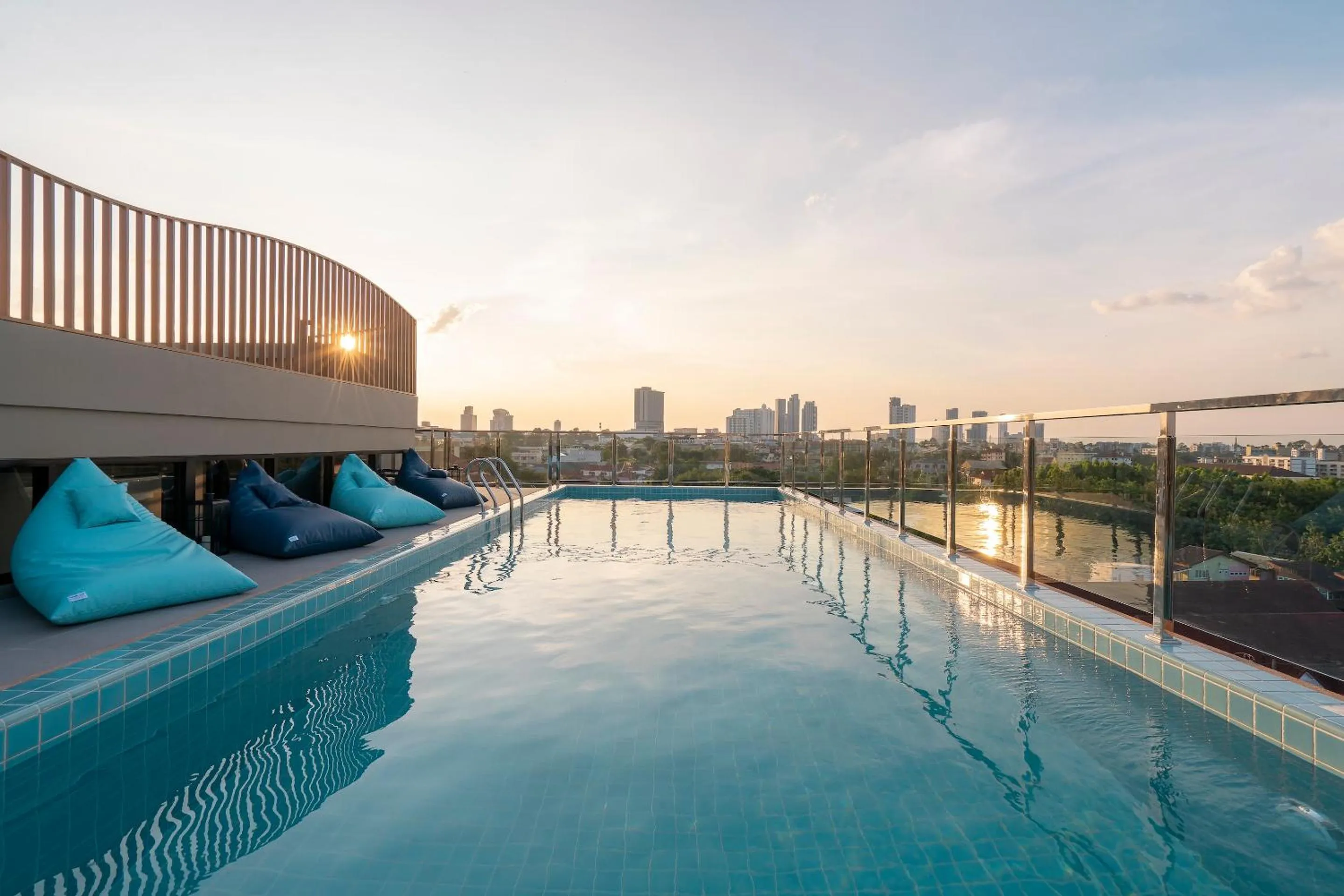 Pool view in P-Park Hotel Pattaya