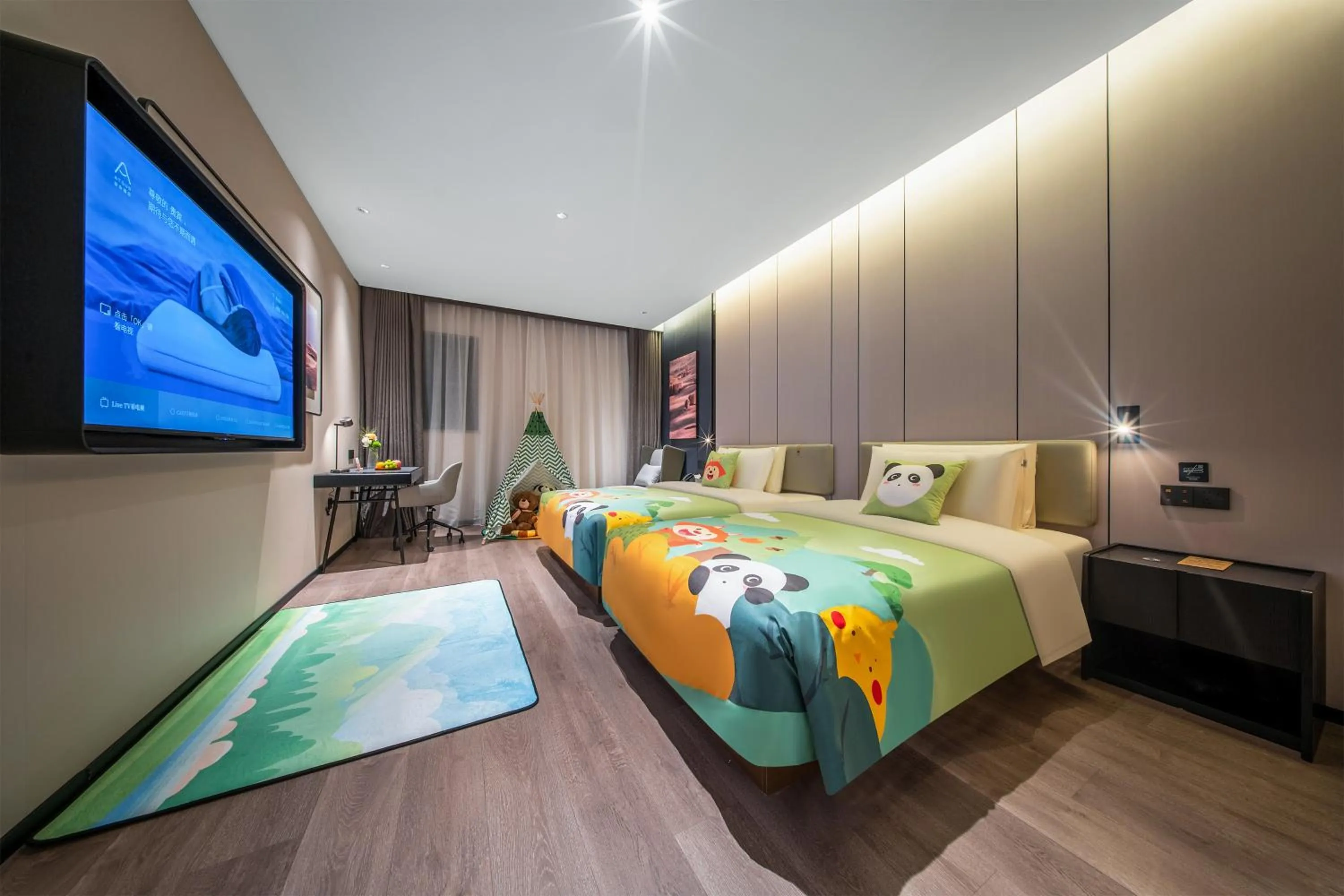 Bed in Atour Hotel Chengdu Jinniui Yipintianxia