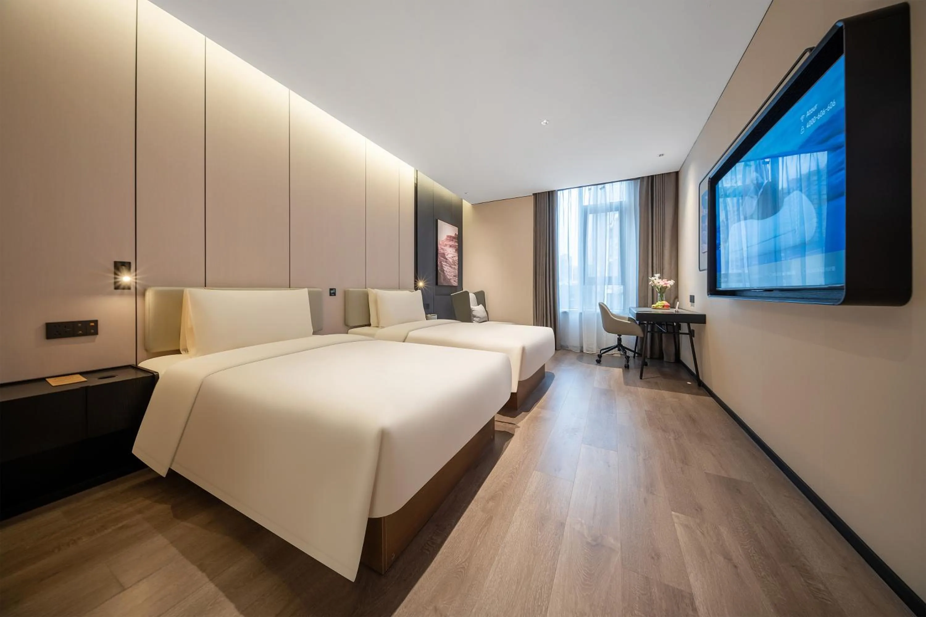 Bed in Atour Hotel Chengdu Jinniui Yipintianxia