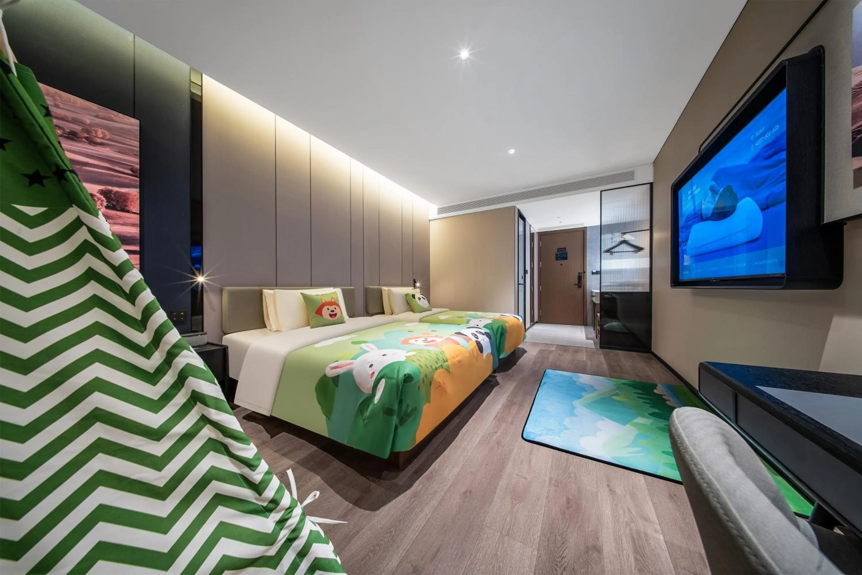 Bed in Atour Hotel Chengdu Jinniui Yipintianxia