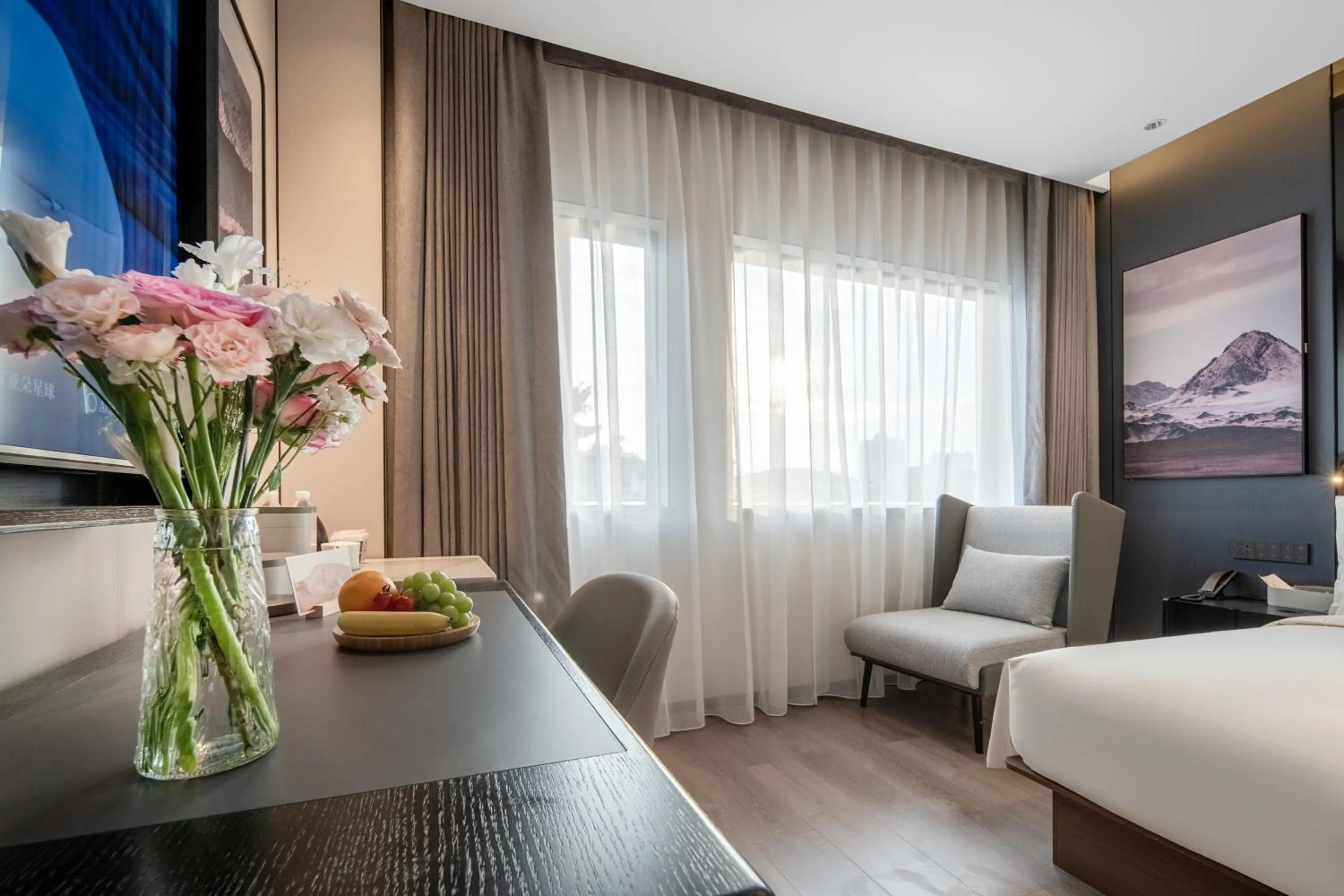 Bed in Atour Hotel Chengdu Jinniui Yipintianxia